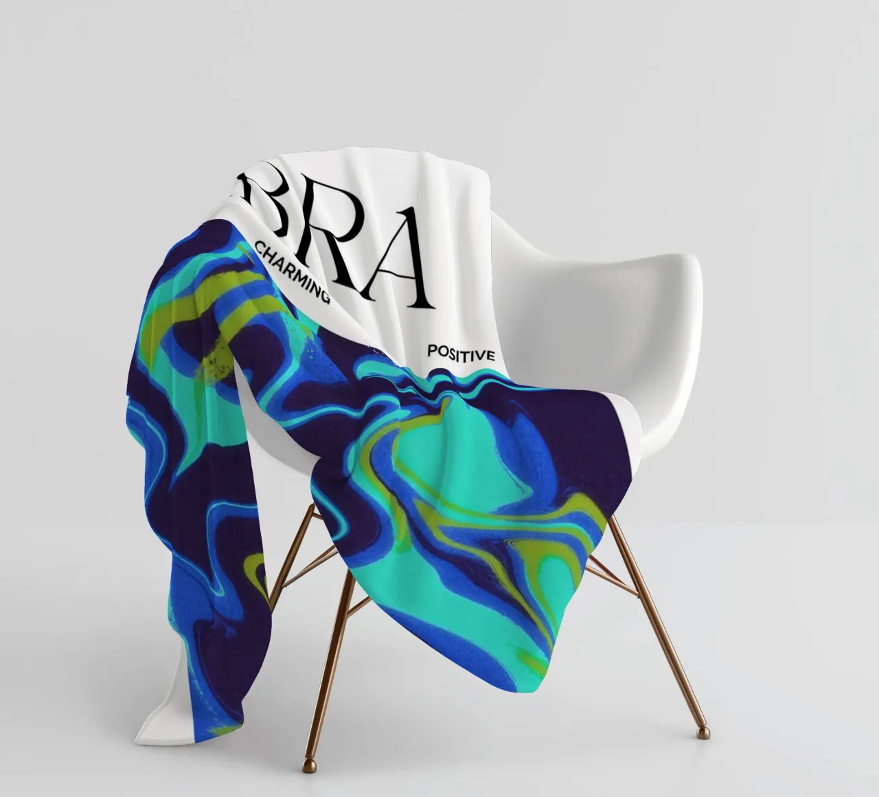Balanced Libra Abstract Print coperta in pile da PrintCessStudio