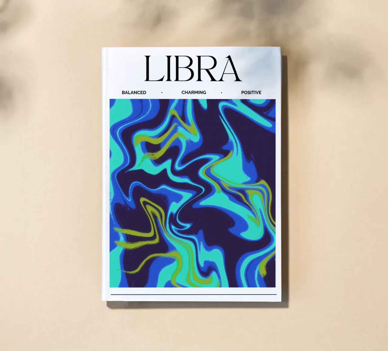 Balanced Libra Abstract Print notebook by PrintCessStudio