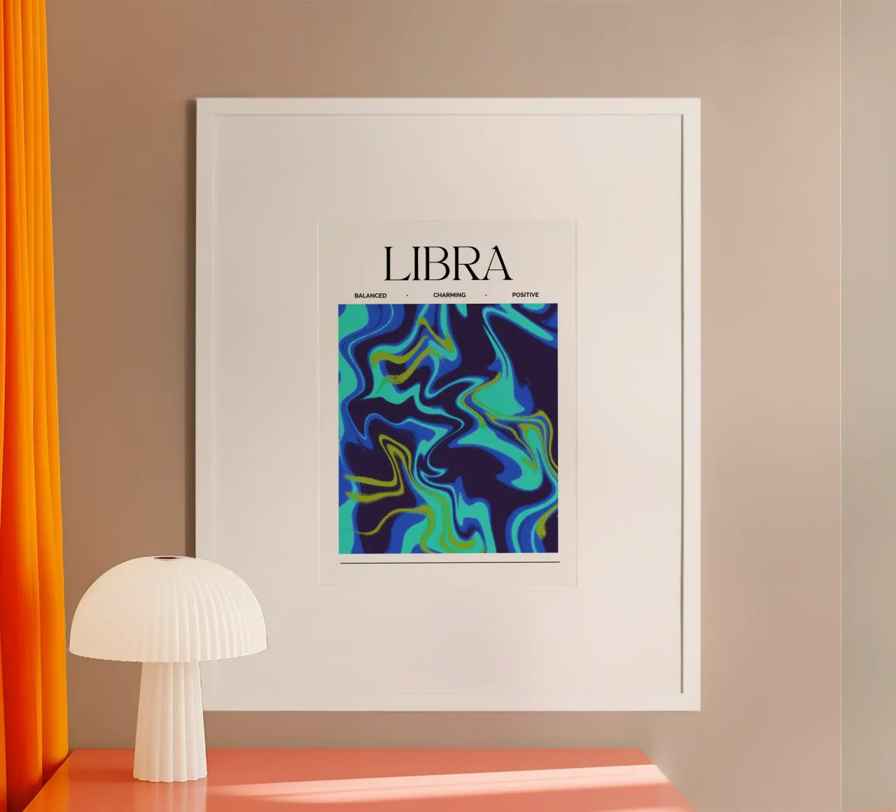 Balanced Libra Abstract Print carta hahnemühle da PrintCessStudio