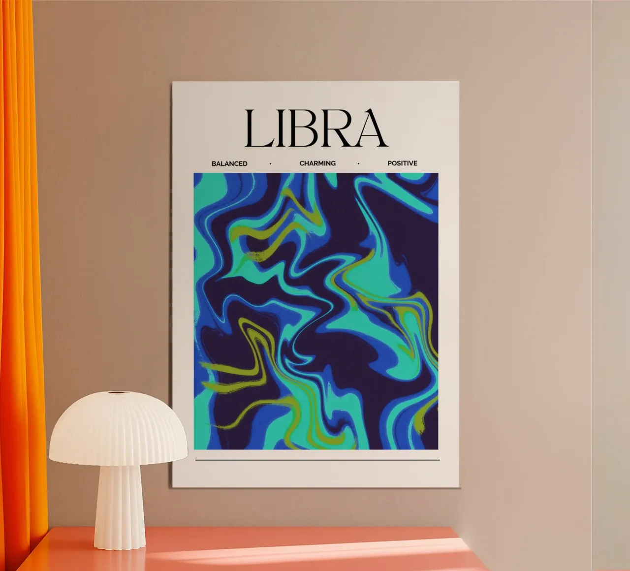 Balanced Libra Abstract Print carta hahnemühle da PrintCessStudio