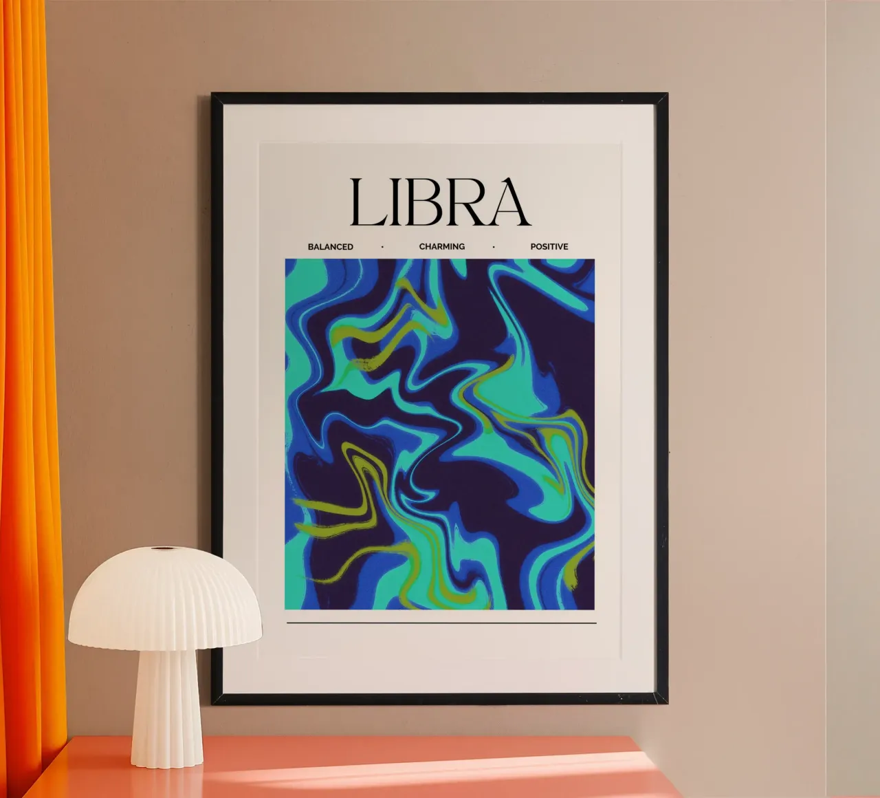 Balanced Libra Abstract Print carta hahnemühle da PrintCessStudio