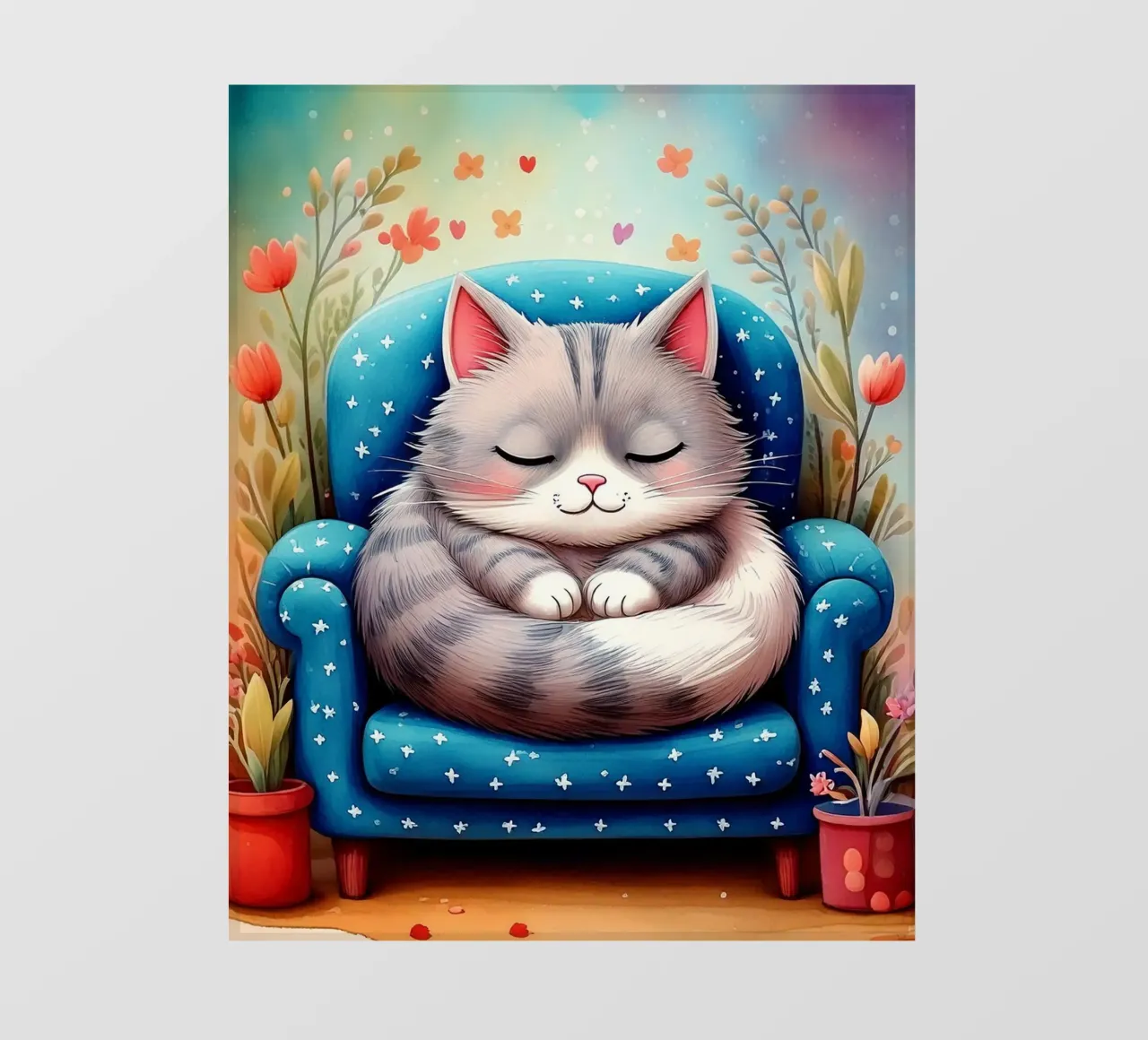 Gatto che dorme in poltrona pellicola backlit da JaySan Studio