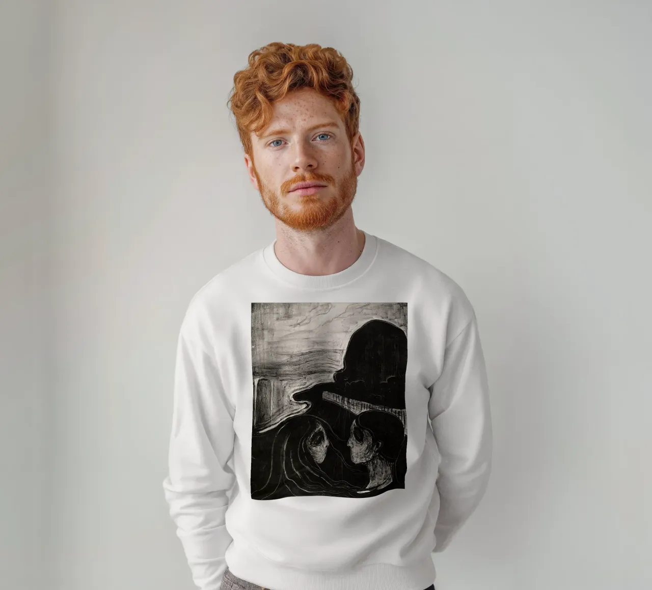 Edvard Munch - Attrazione I felpa da Timeless Artworks