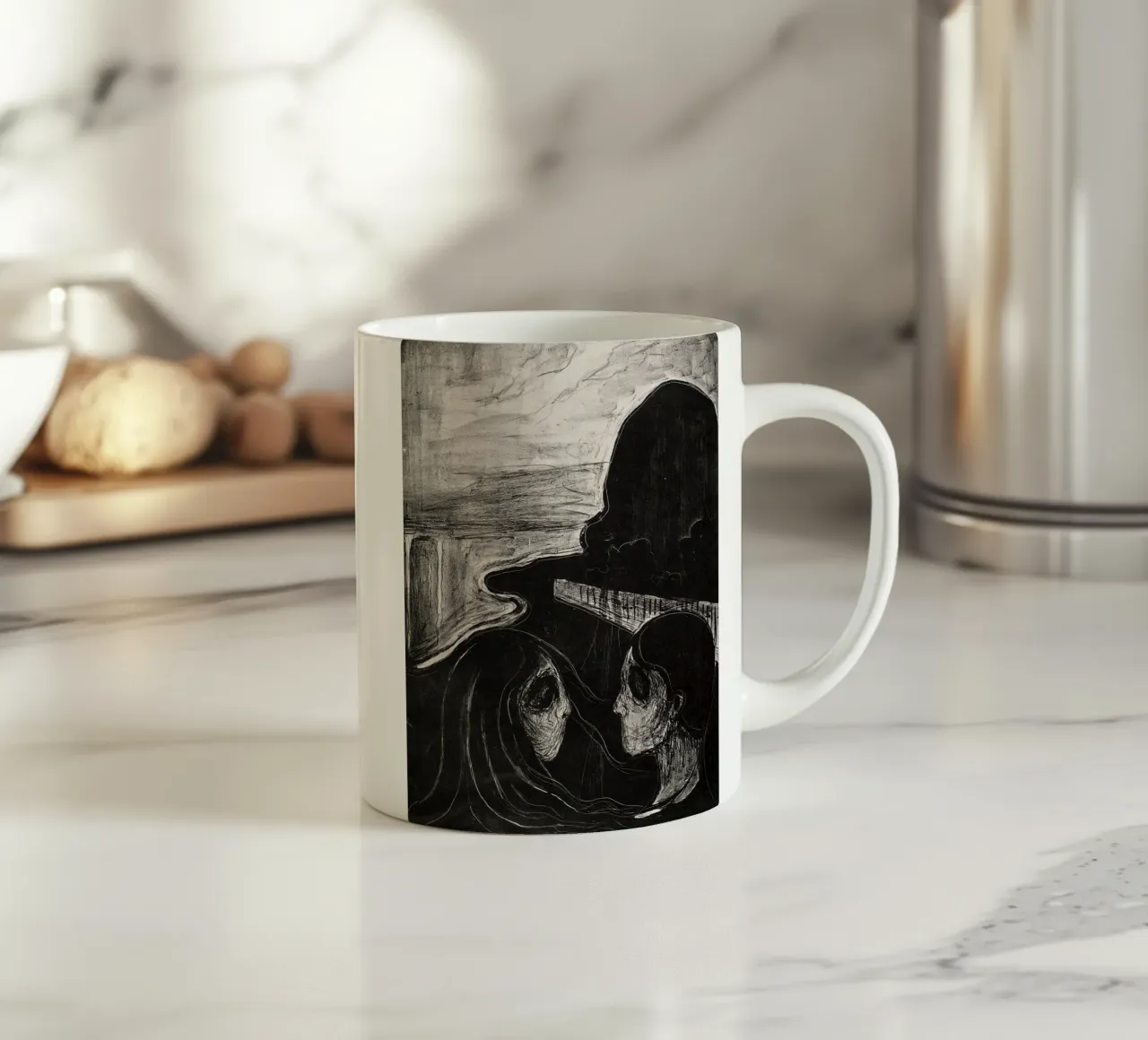 Edvard Munch - Attrazione I tazza in ceramica da Timeless Artworks