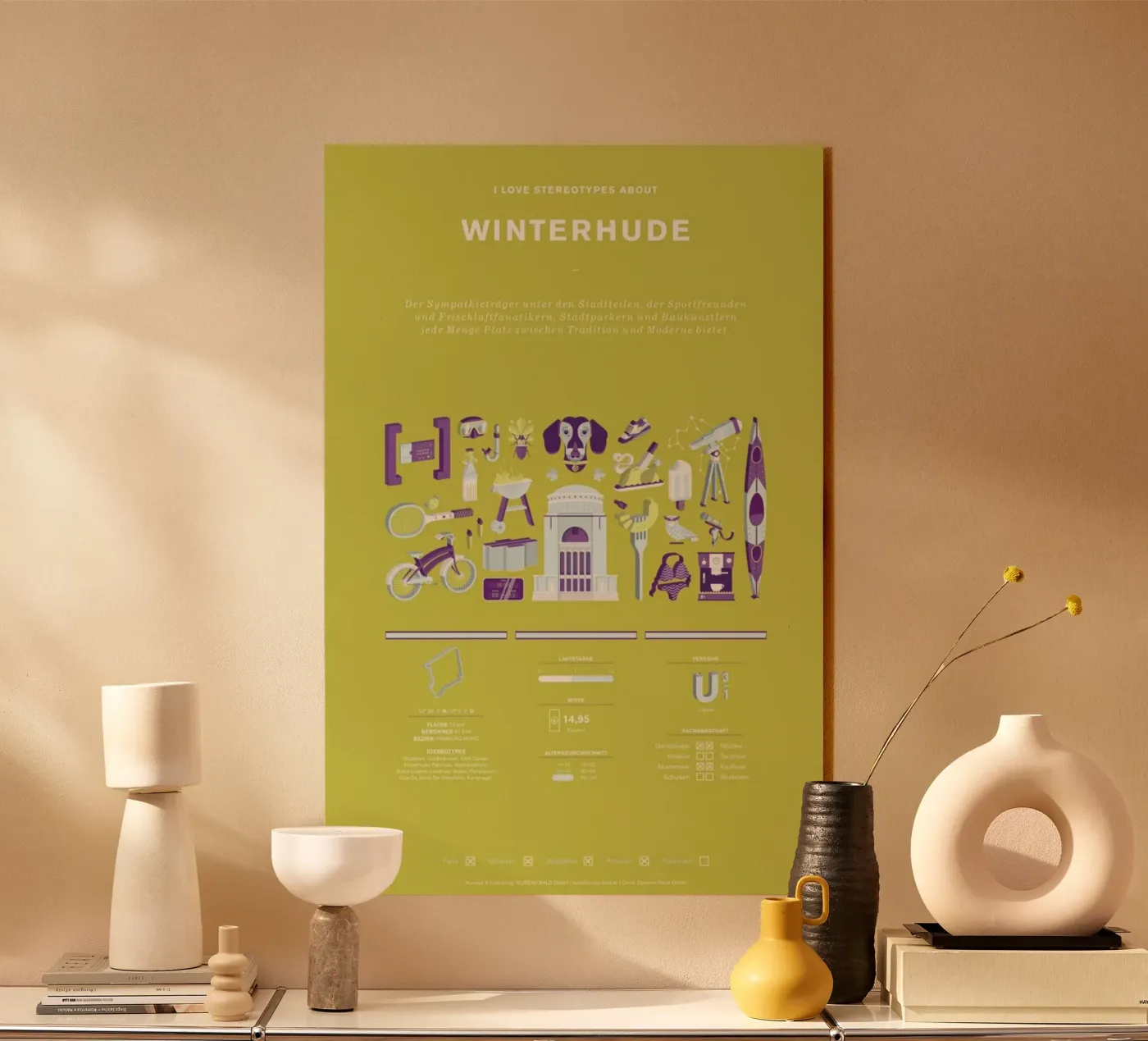 Winterhude 2 Acryl-Glas von Bureau Bald GmbH