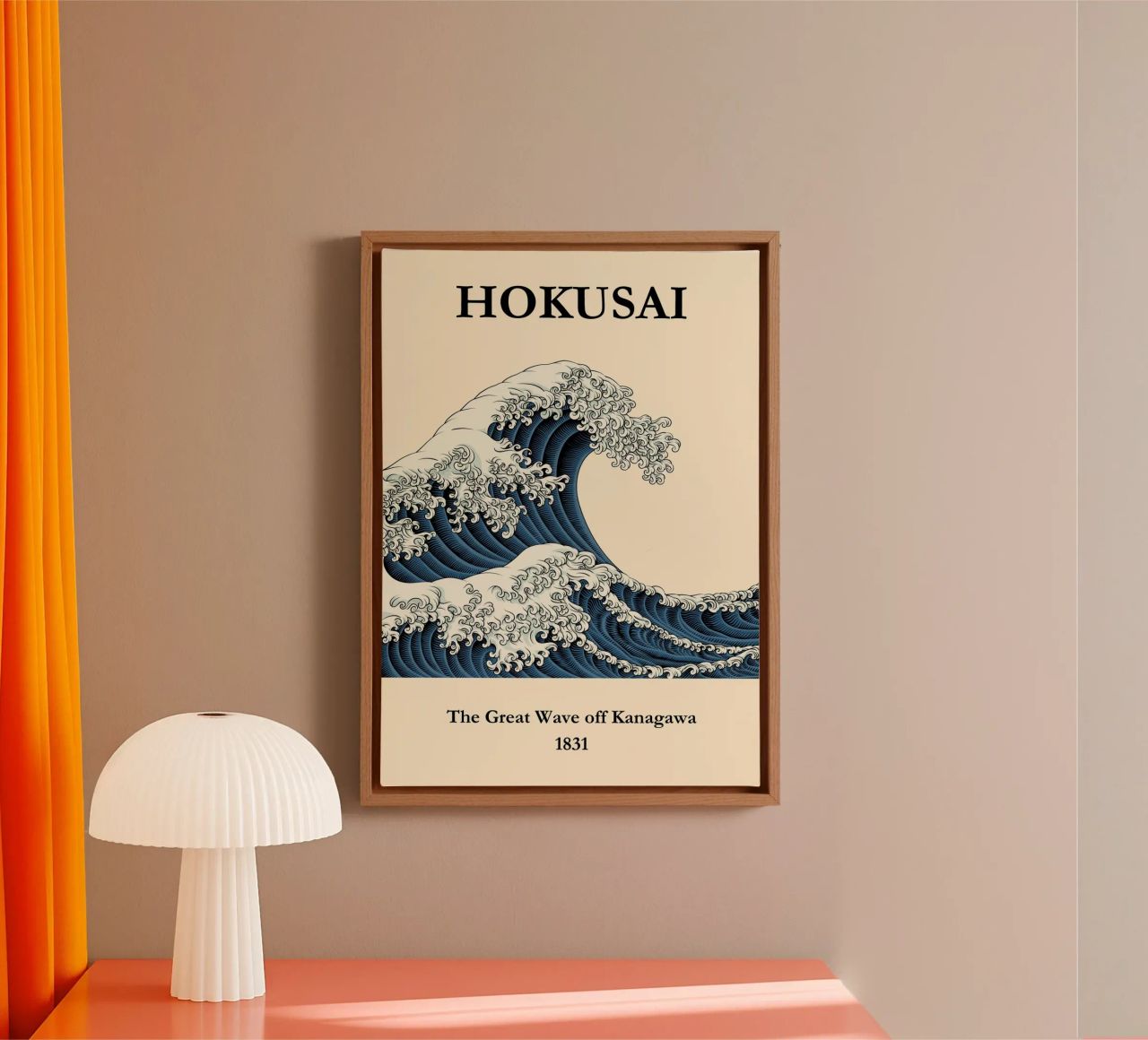 Hokusai Great Wave Inspired Print – Timeless, Elegant & Hip toile de PrintCessStudio