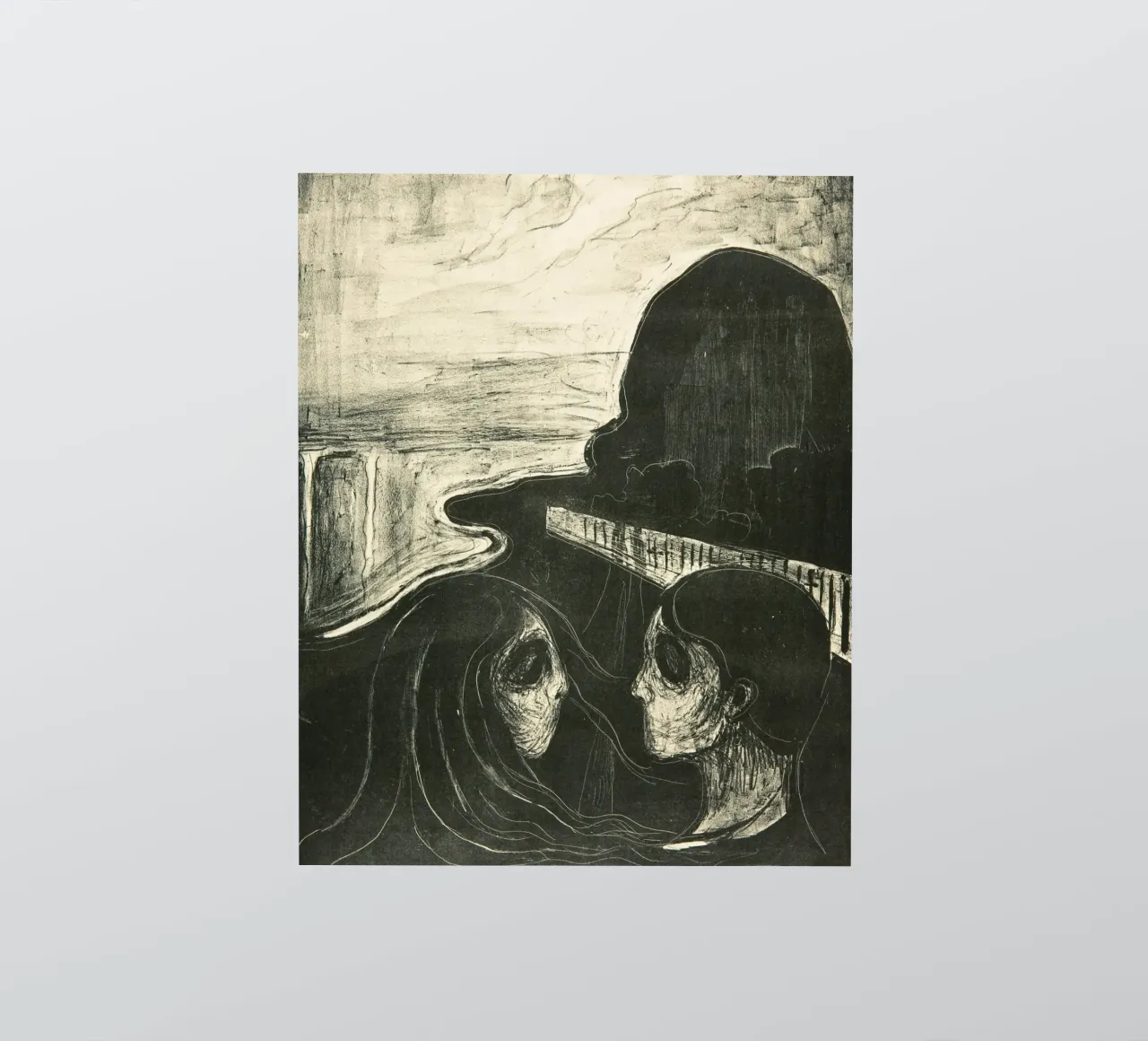 Edvard Munch - Attraction autocollant de Timeless Artworks