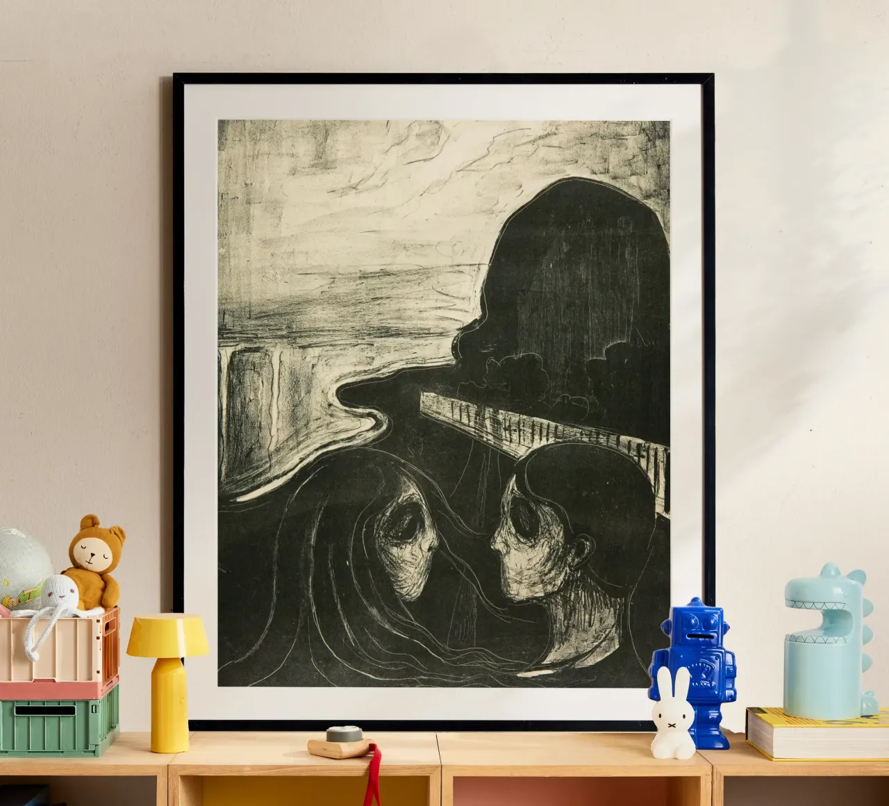 Edvard Munch - Attrazione carta hahnemühle da Timeless Artworks