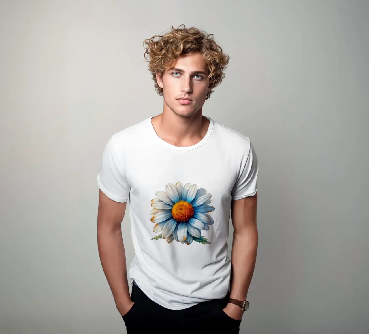 Fiore di margherita dipinto 2 t-shirt da Bold Blooms