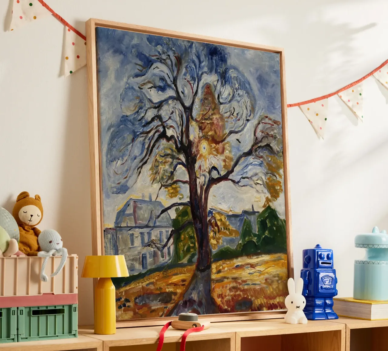 Edvard Munch - La quercia tela con Cornice a cassetta da Timeless Artworks