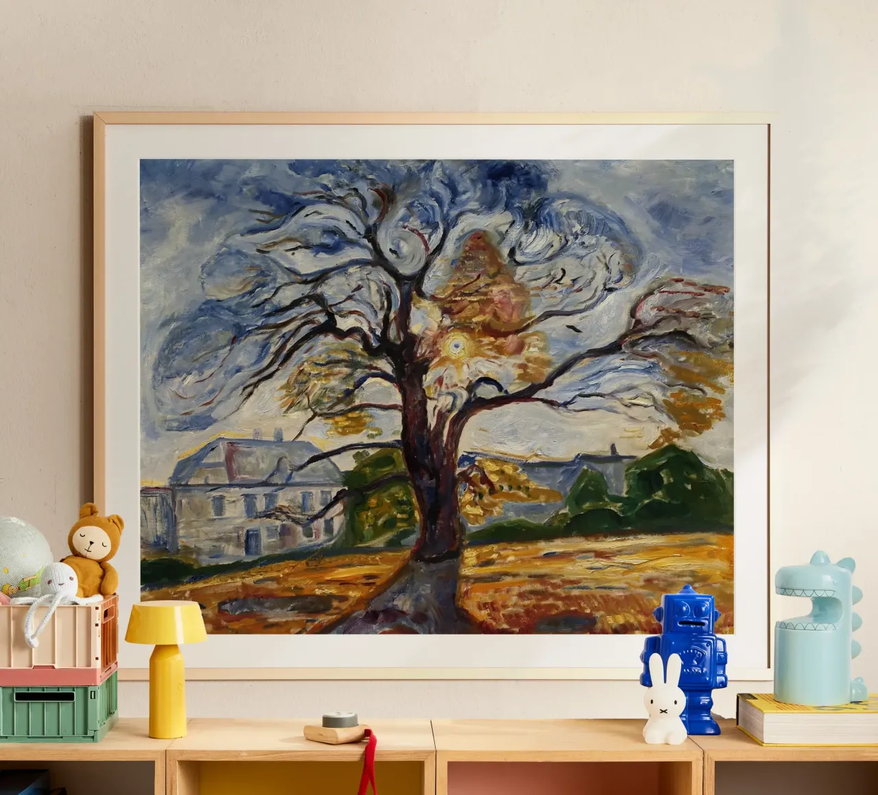 Edvard Munch - La quercia carta hahnemühle da Timeless Artworks