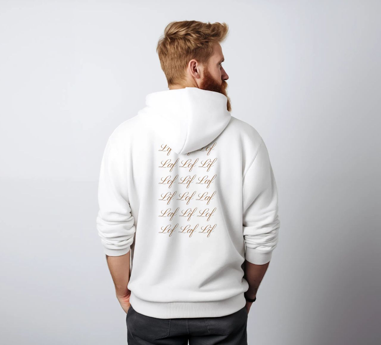 Lif Laf Lof - Orizzontale felpa con cappuccio da fsaf