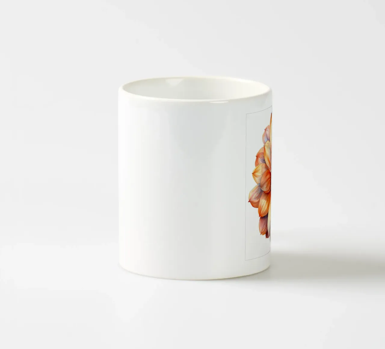 Fiore di margherita dipinto 4 tazza in ceramica da Bold Blooms