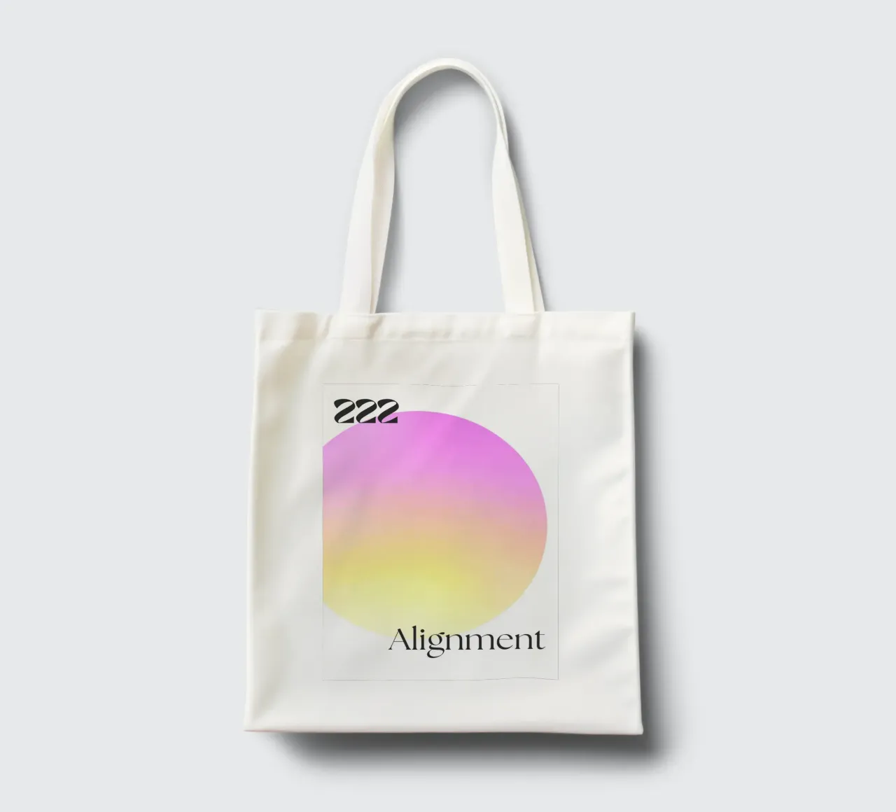 222 Alignment Print – Harmonious, Balanced & Spiritual borsa in juta da PrintCessStudio