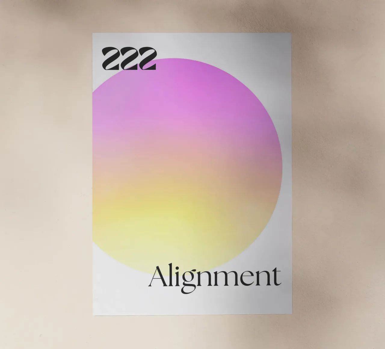 222 Alignment Print – Harmonious, Balanced & Spiritual pellicola backlit da PrintCessStudio