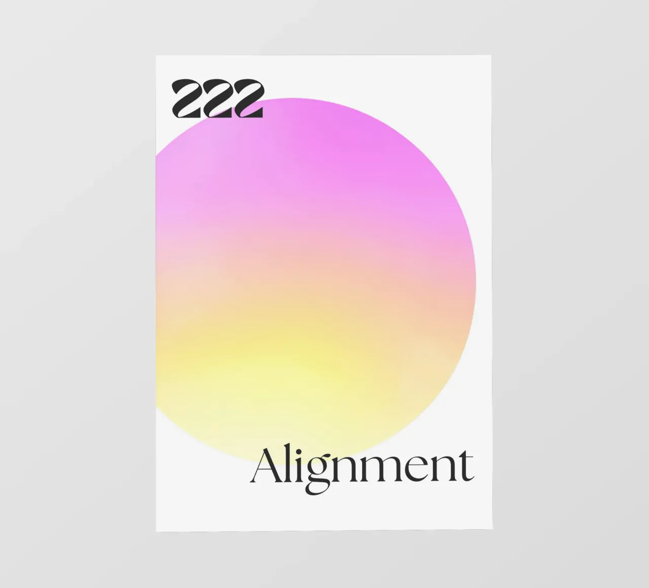 222 Alignment Print – Harmonious, Balanced & Spiritual pellicola backlit da PrintCessStudio