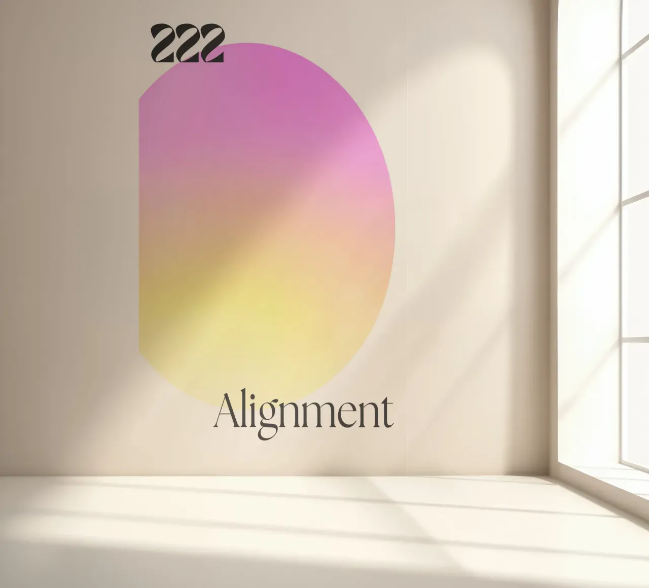 222 Alignment Print – Harmonious, Balanced & Spiritual carta da parati fotografica da PrintCessStudio