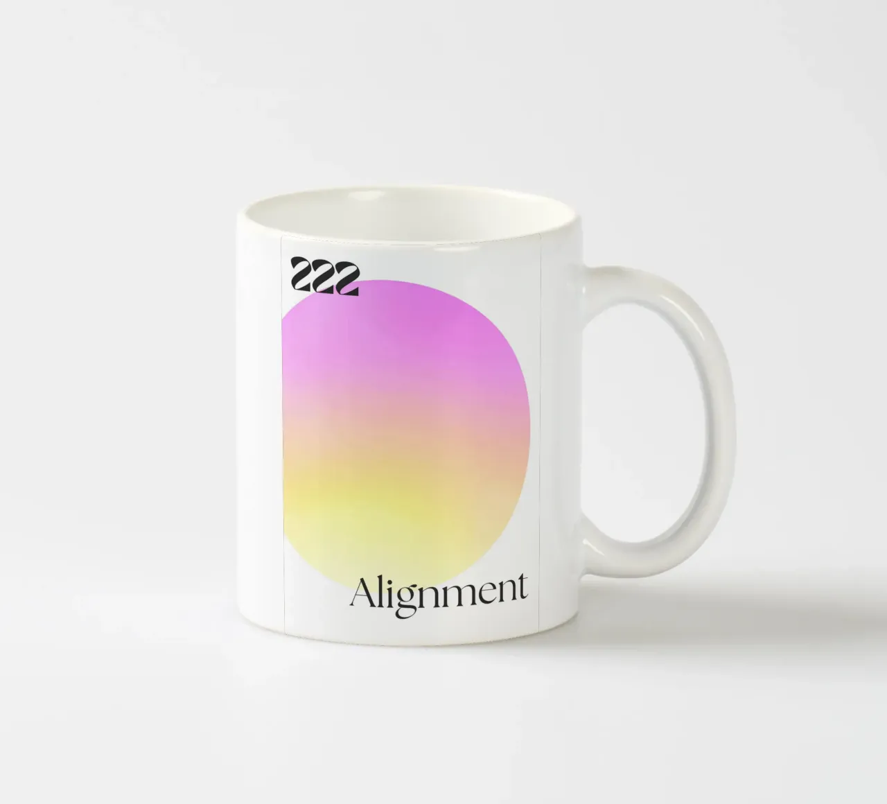 222 Alignment Print – Harmonious, Balanced & Spiritual tazza in ceramica da PrintCessStudio