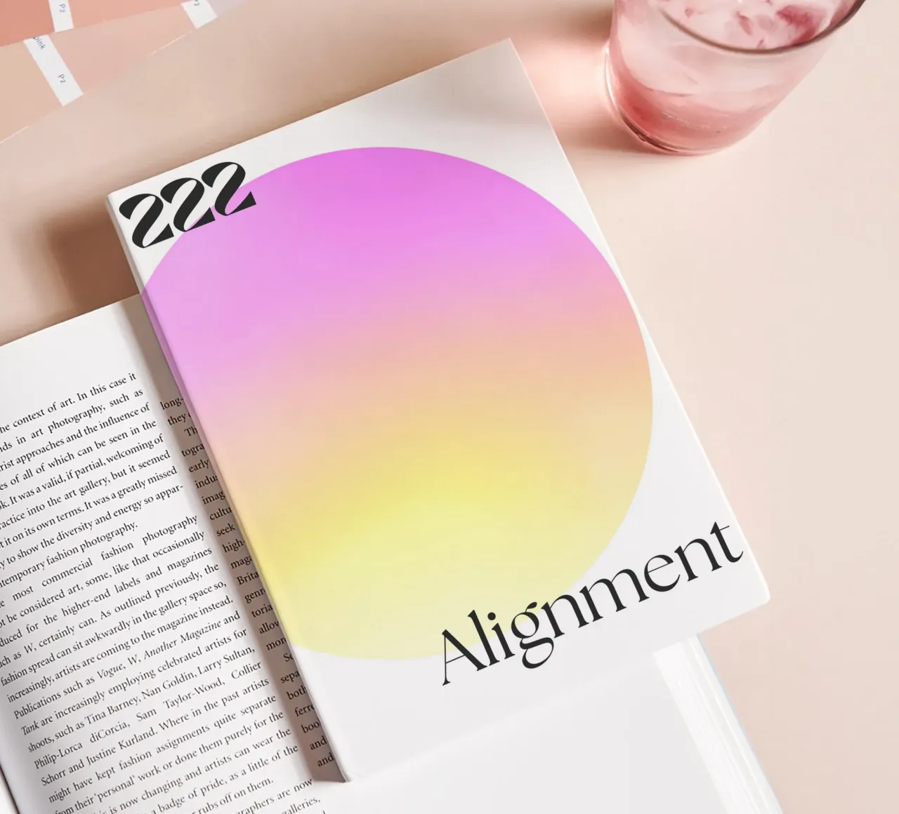 222 Alignment Print – Harmonious, Balanced & Spiritual notebook by PrintCessStudio
