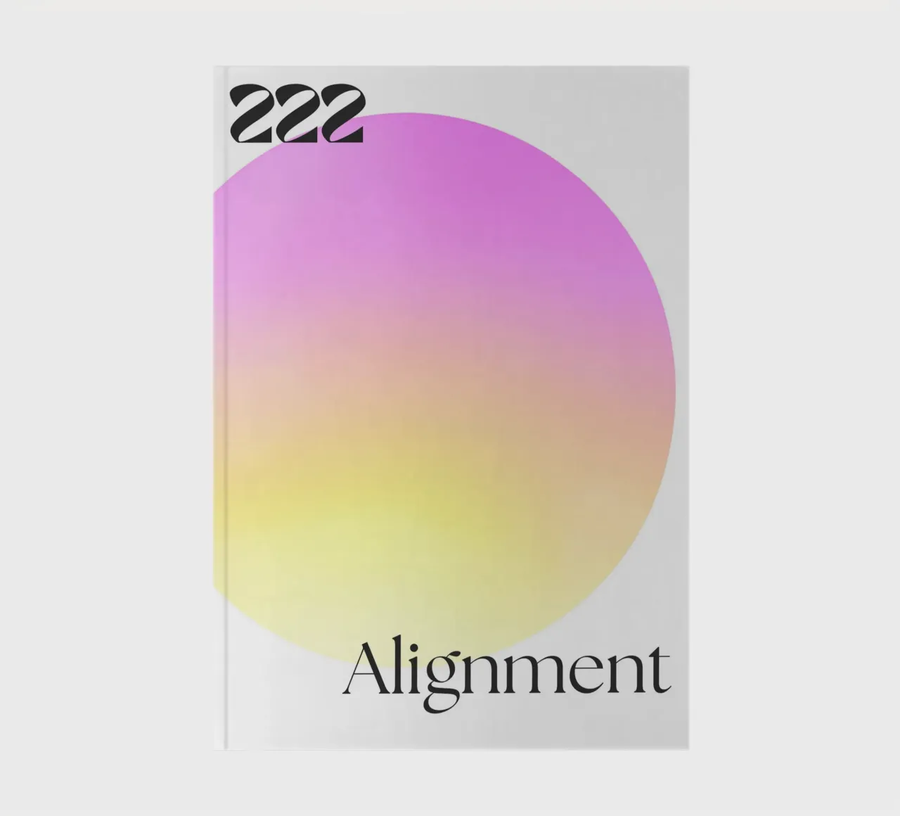 222 Alignment Print – Harmonious, Balanced & Spiritual notebook by PrintCessStudio