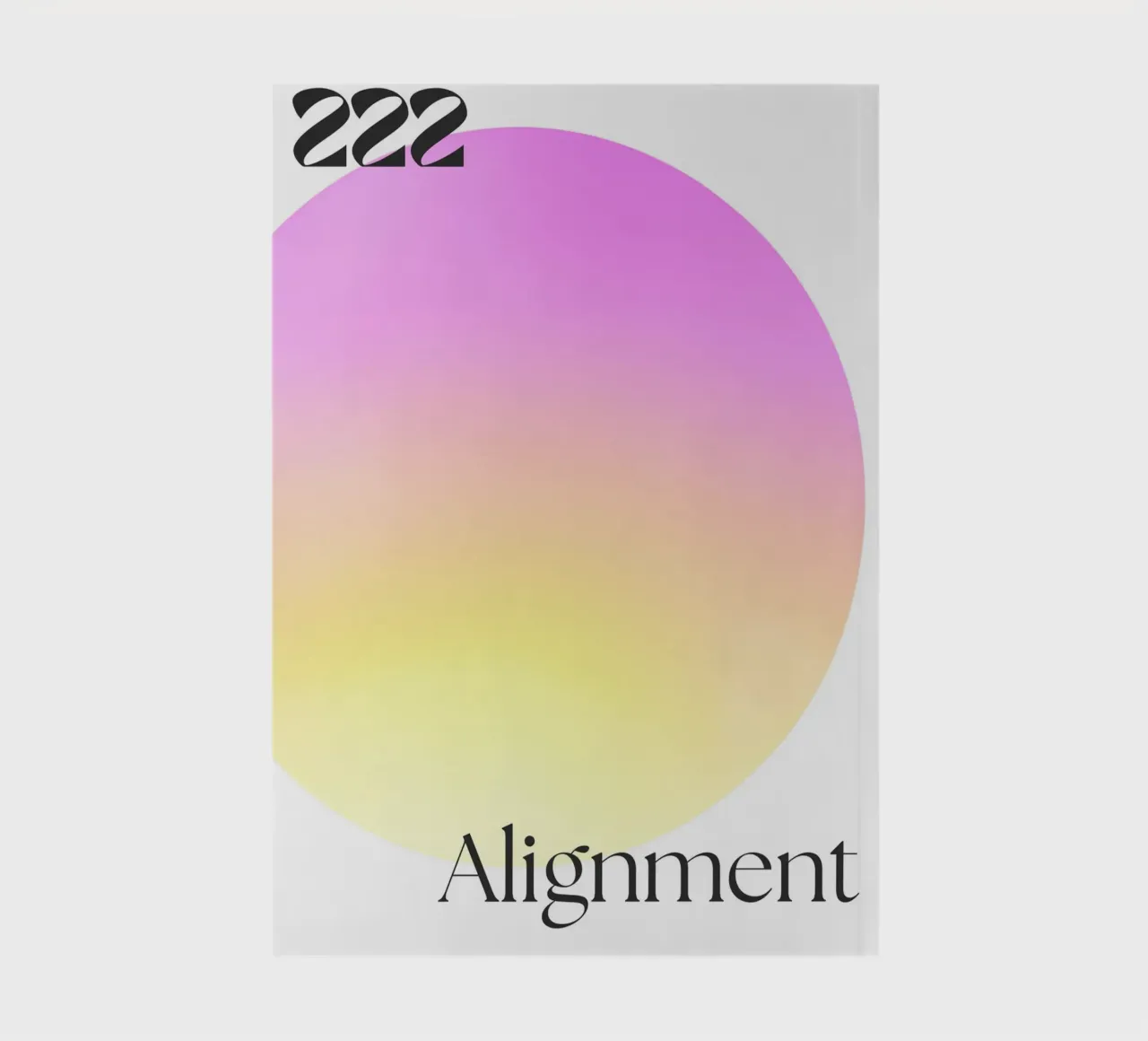222 Alignment Print – Harmonious, Balanced & Spiritual notebook by PrintCessStudio