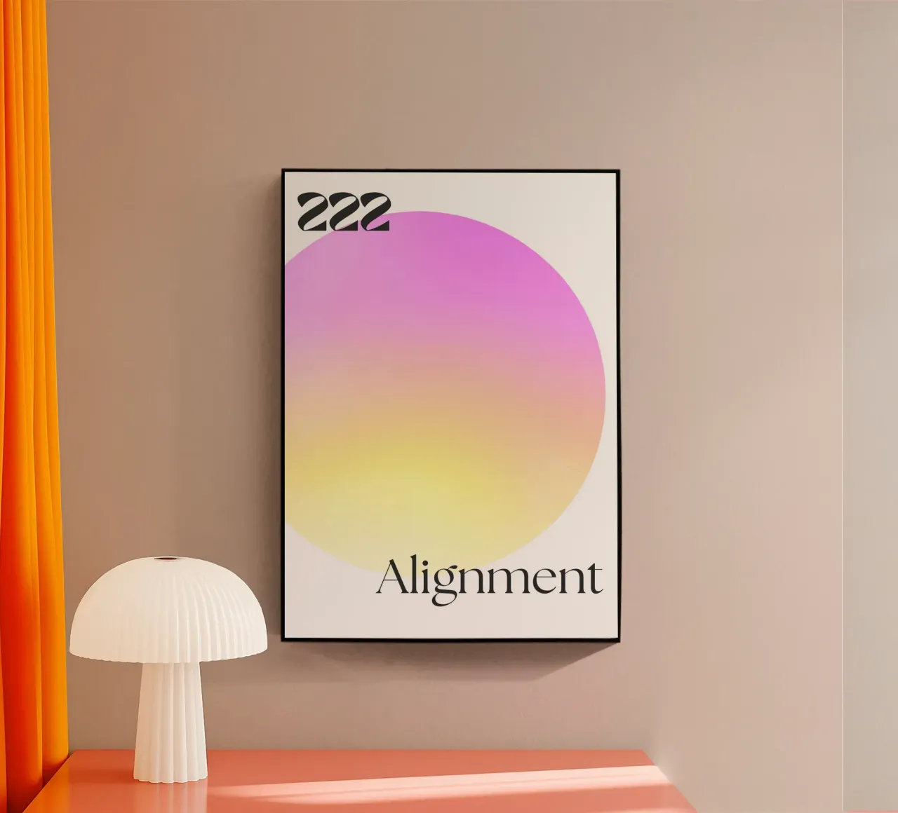 222 Alignment Print – Harmonious, Balanced & Spiritual plexiglass da PrintCessStudio