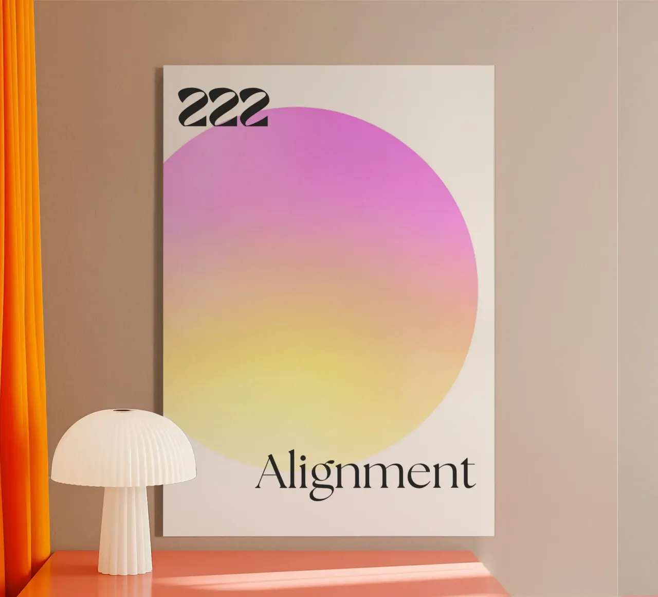 222 Alignment Print – Harmonious, Balanced & Spiritual plexiglass da PrintCessStudio