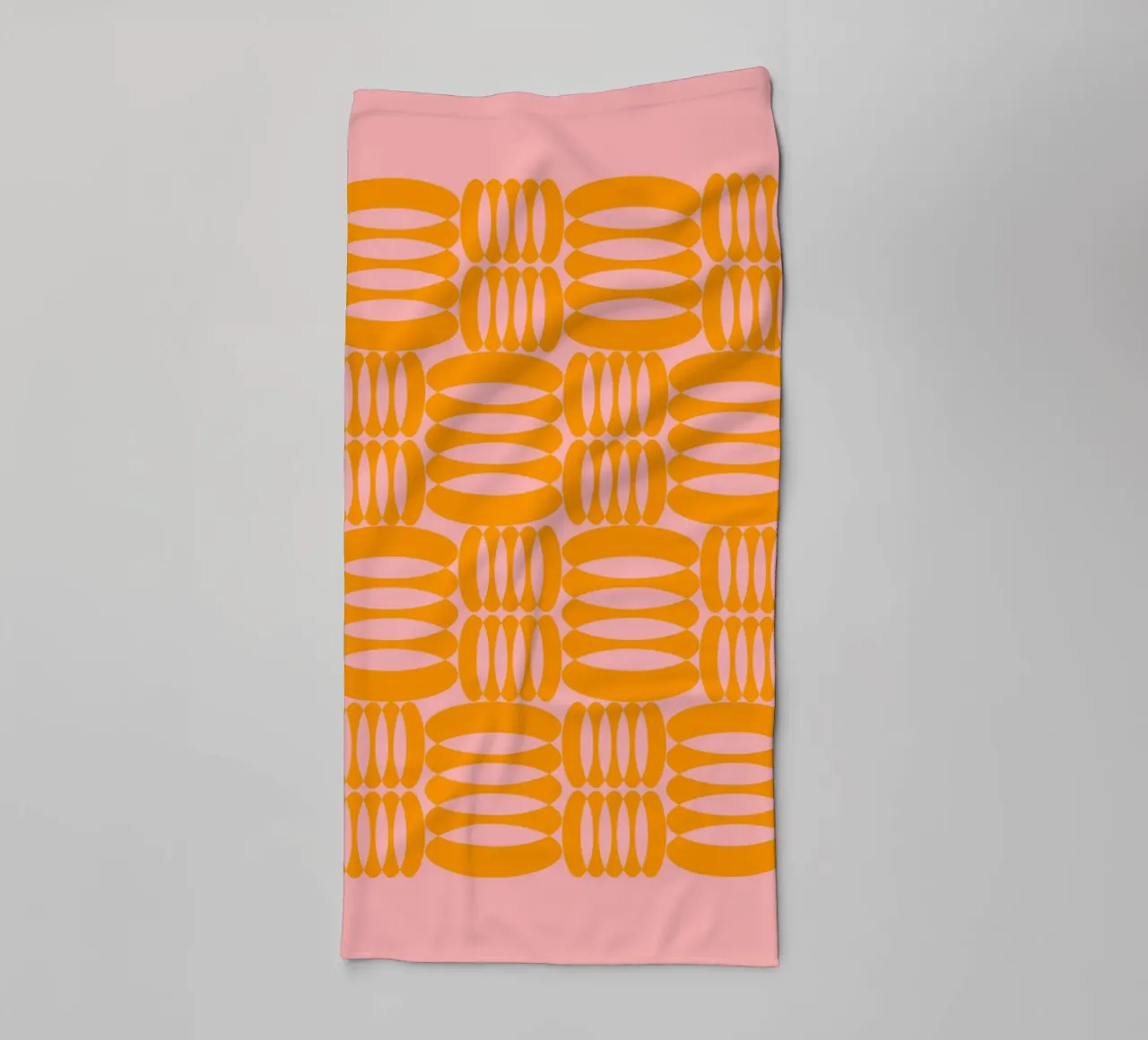 Abstract Pink & Orange Print – Vibrant, Bold, and Expressive asciugamano da bagno da PrintCessStudio
