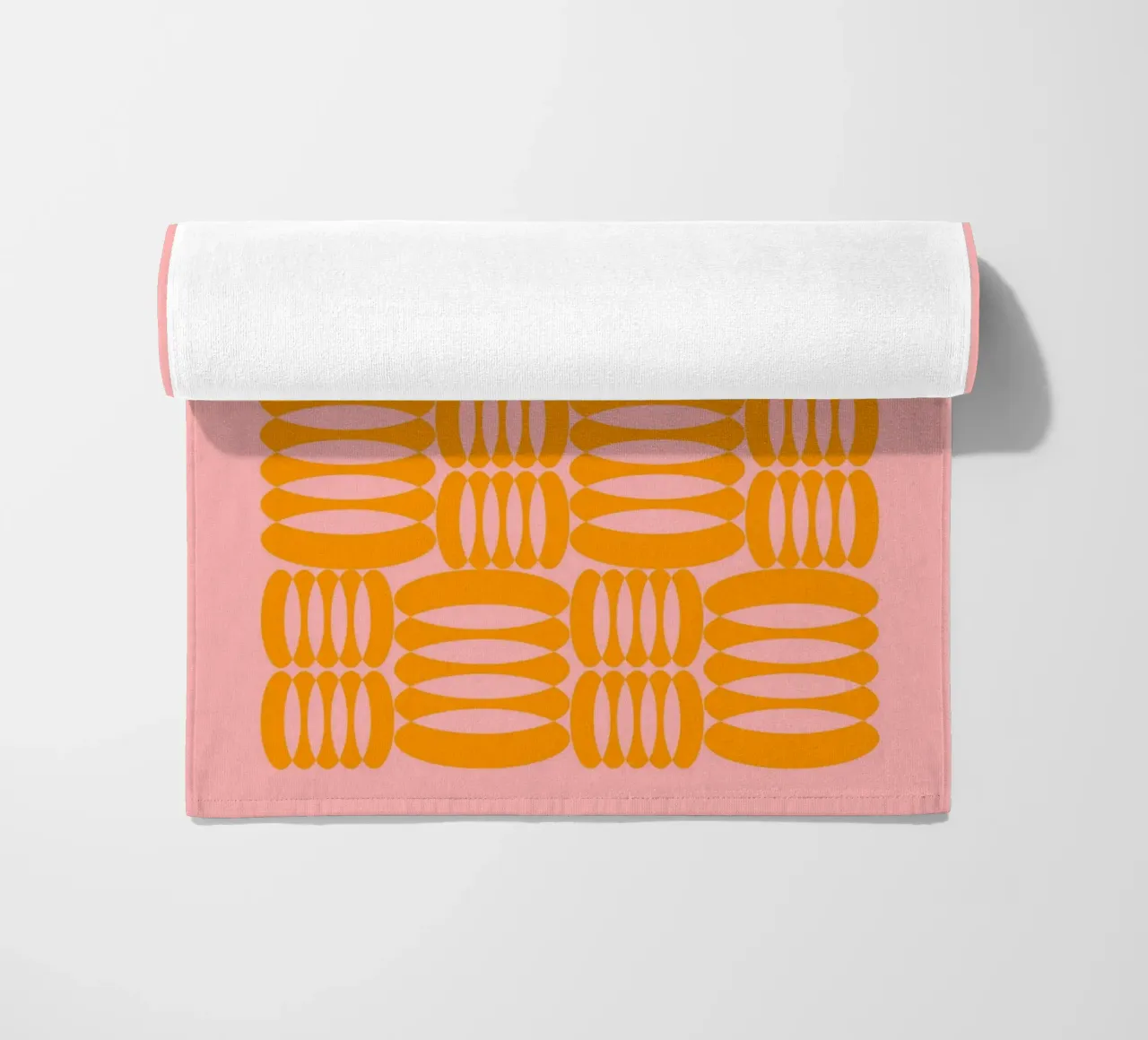 Abstract Pink & Orange Print – Vibrant, Bold, and Expressive telo mare da PrintCessStudio