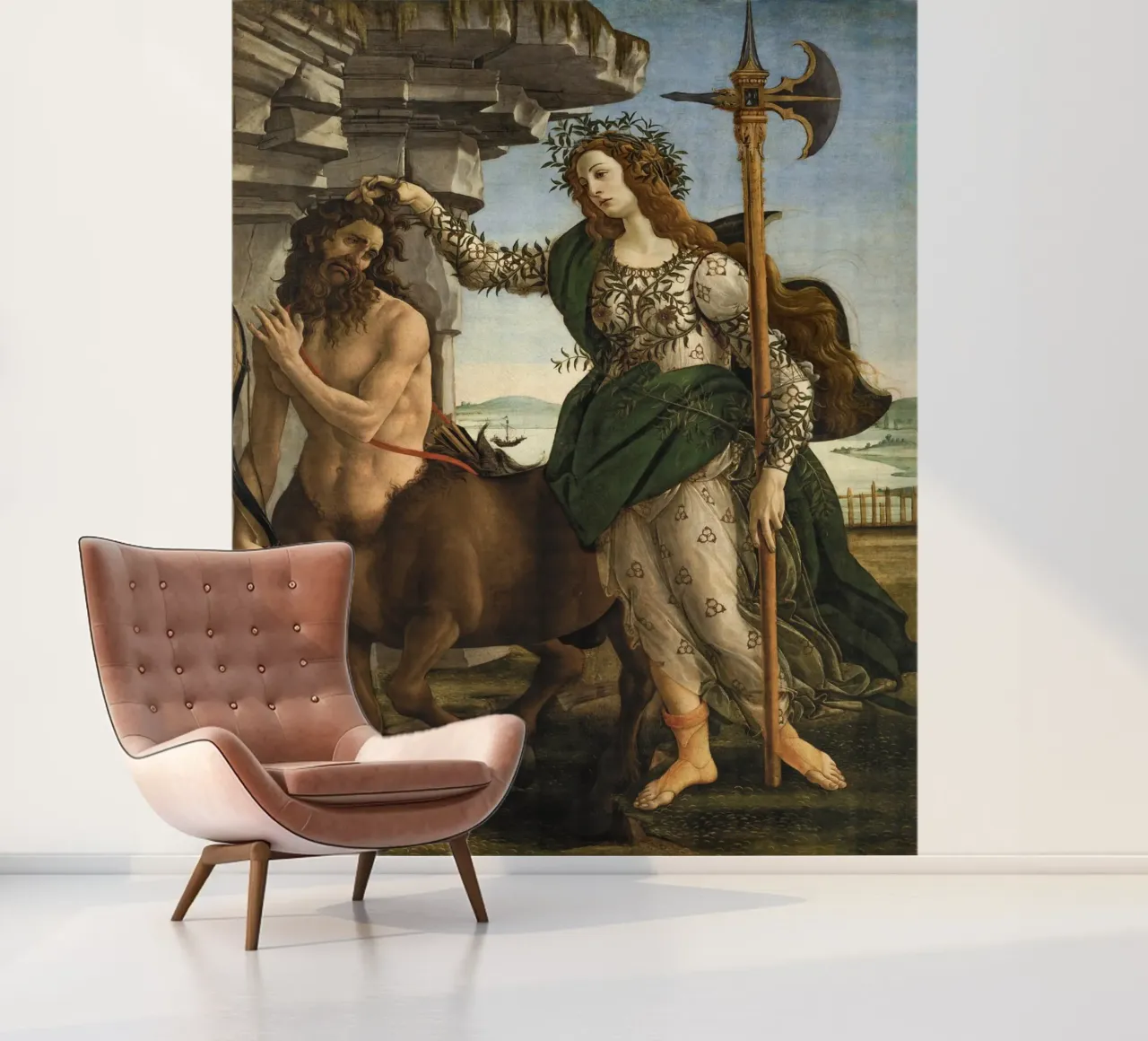 Sandro Botticelli - Pallas and the Centaur photo wallpaper by Timeless Artworks