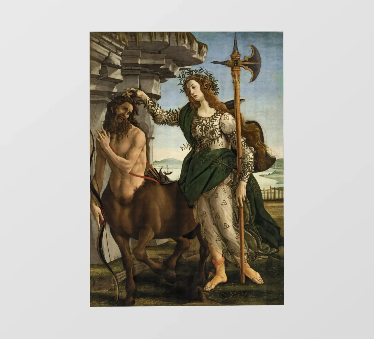 Sandro Botticelli - Pallas and the Centaur photo wallpaper by Timeless Artworks