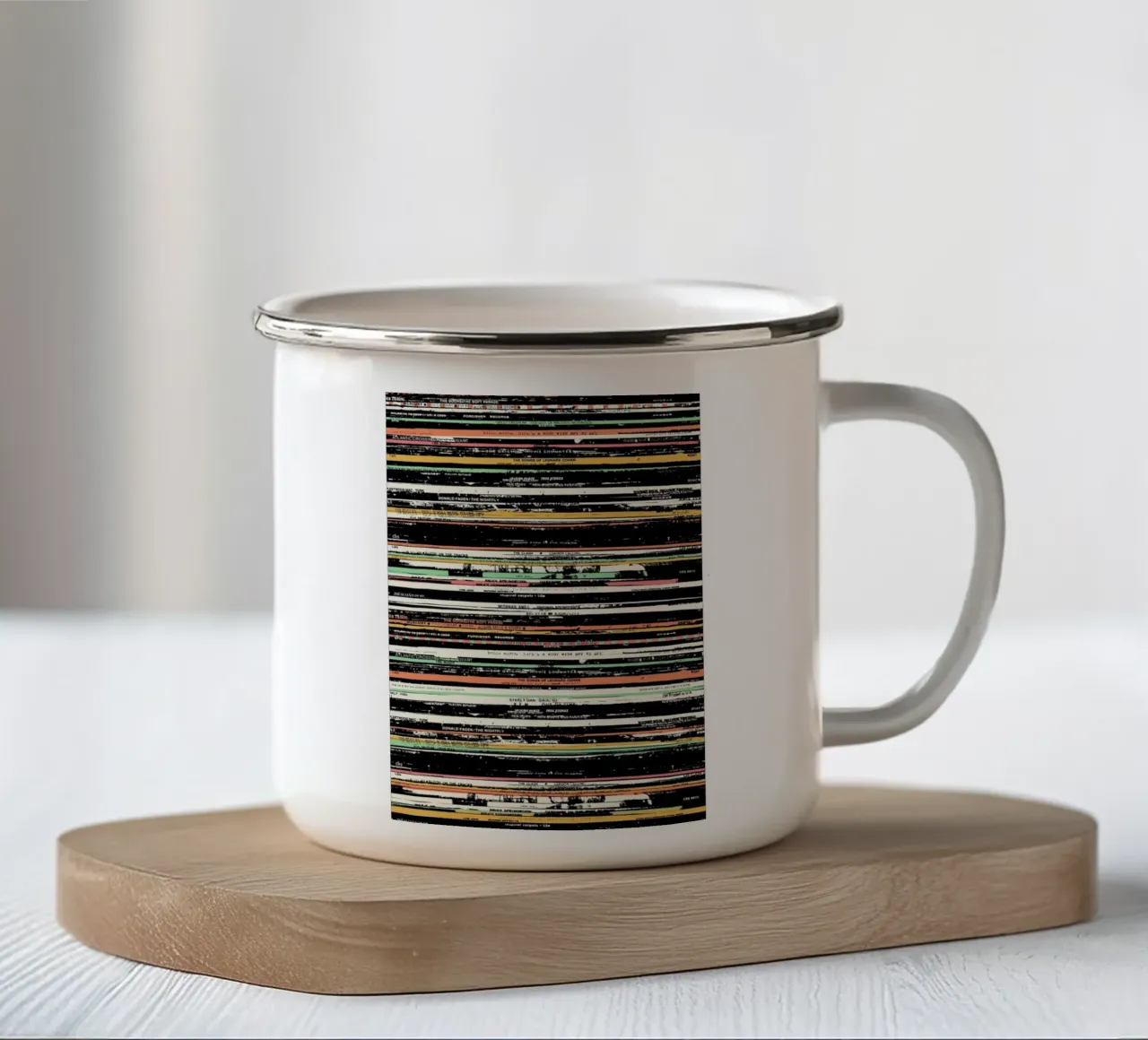 Records tazza in smalto da Florent Bodart