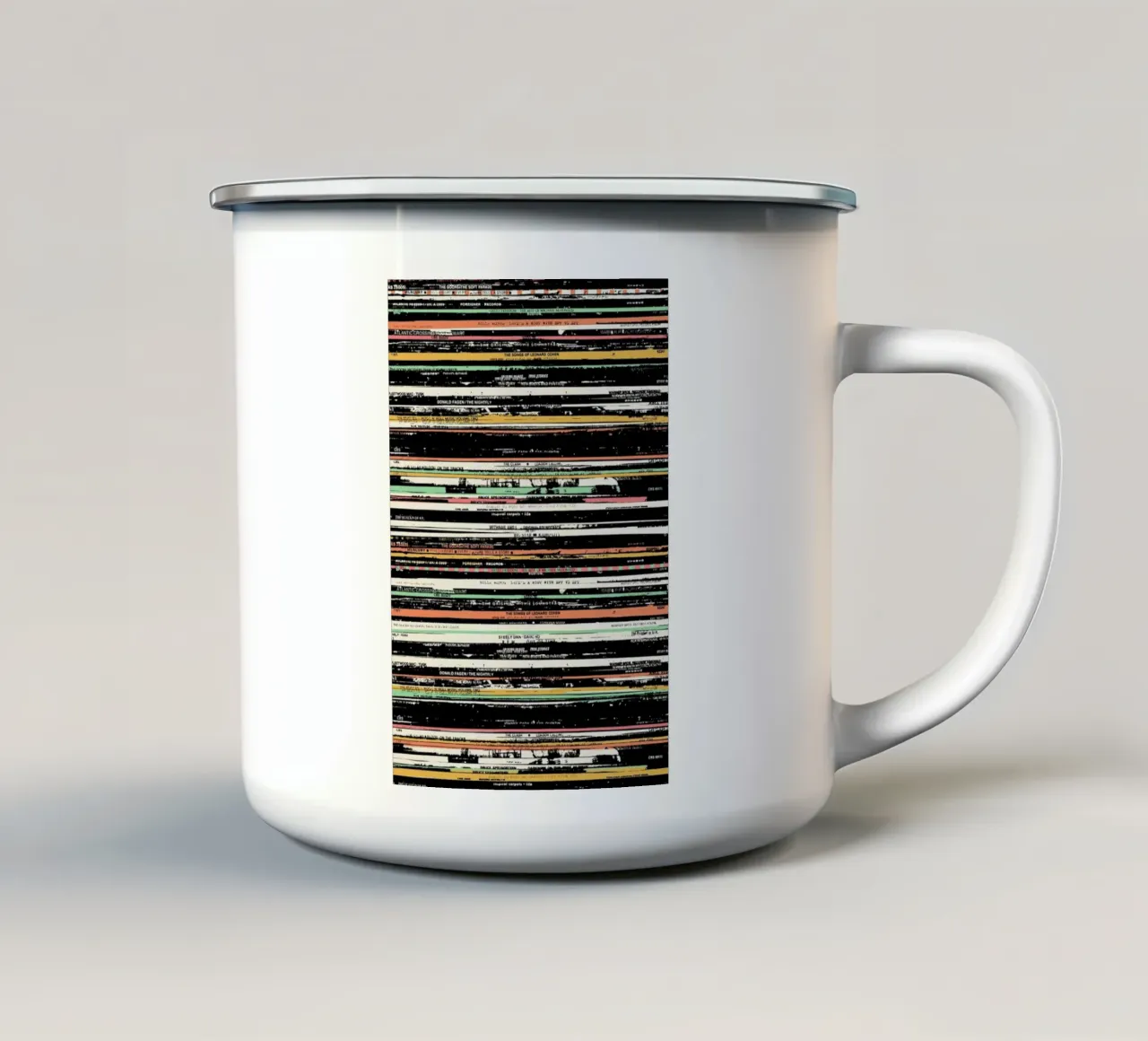 Records tazza in smalto da Florent Bodart