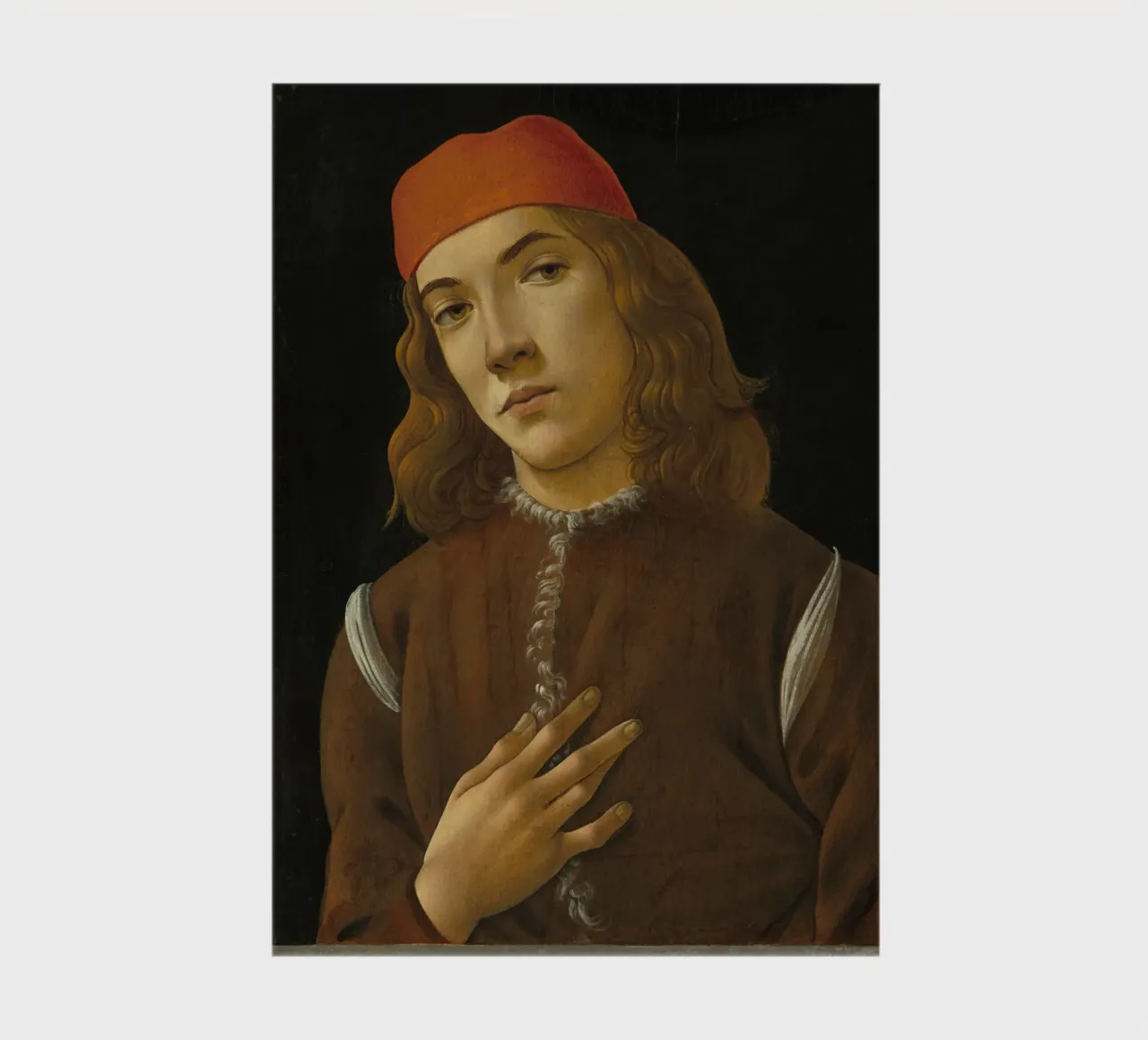 Sandro Botticelli - Portrait of a Young Man notebook by Timeless Artworks