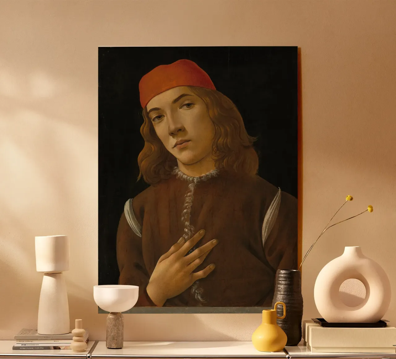 Sandro Botticelli - Ritratto di giovane uomo plexiglass da Timeless Artworks