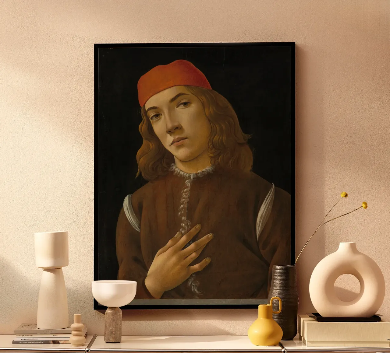 Sandro Botticelli - Ritratto di giovane uomo carta hahnemühle da Timeless Artworks