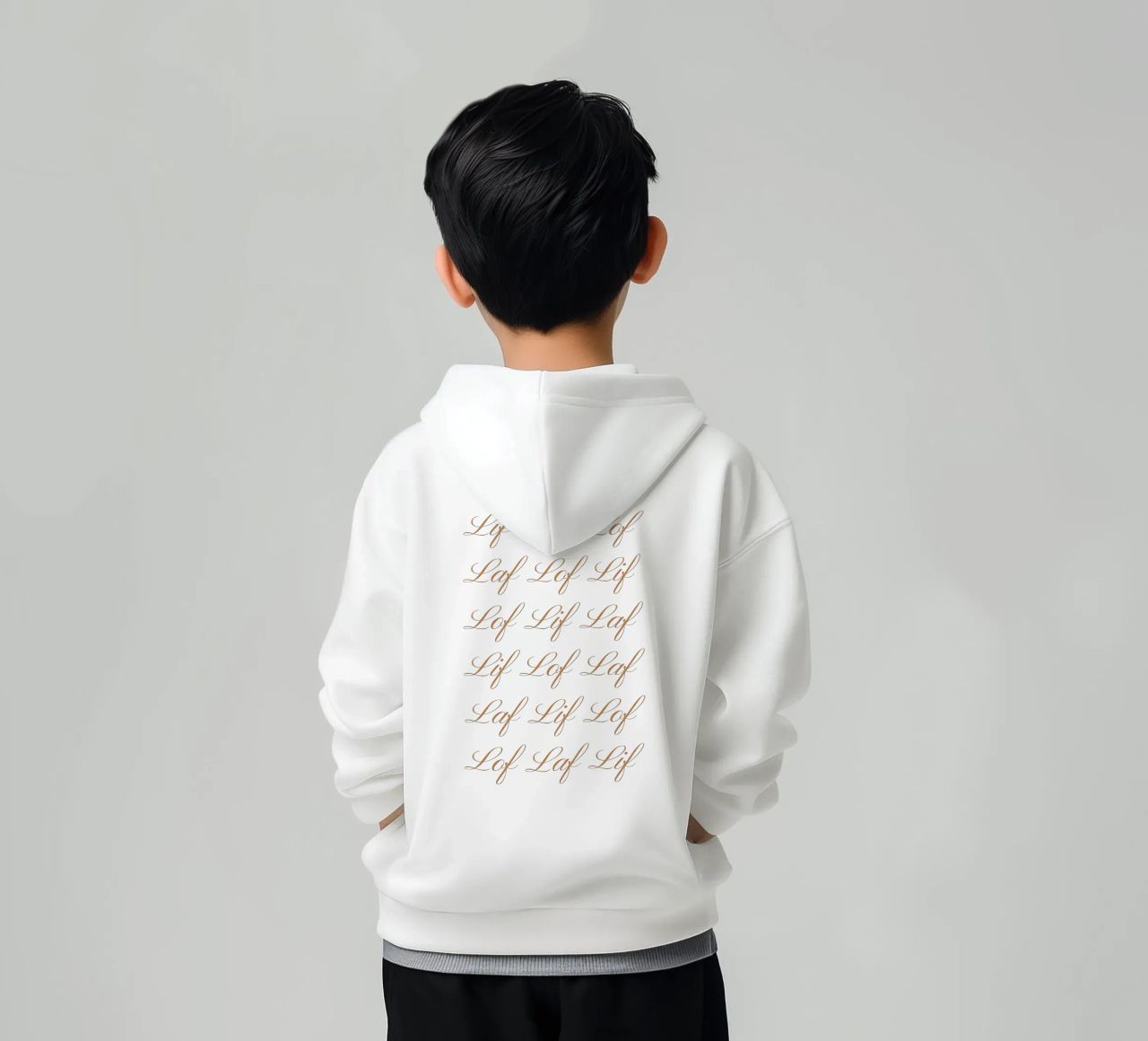 Lif Laf Lof - Completo felpa bambino con cappuccio da fsaf