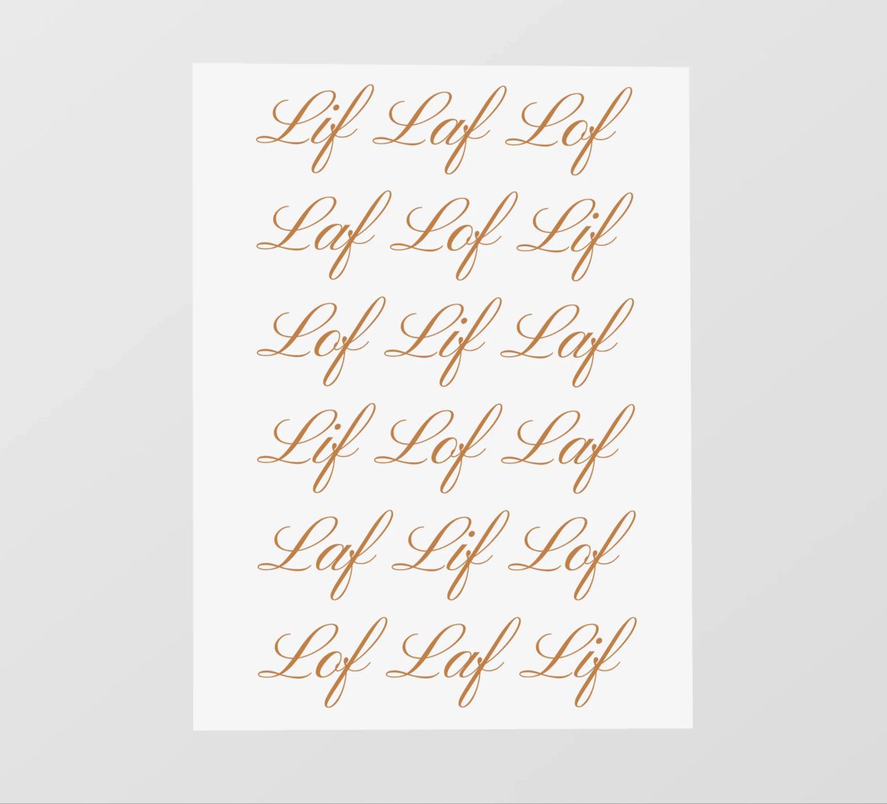 Lif Laf Lof - Completo pellicola backlit da fsaf