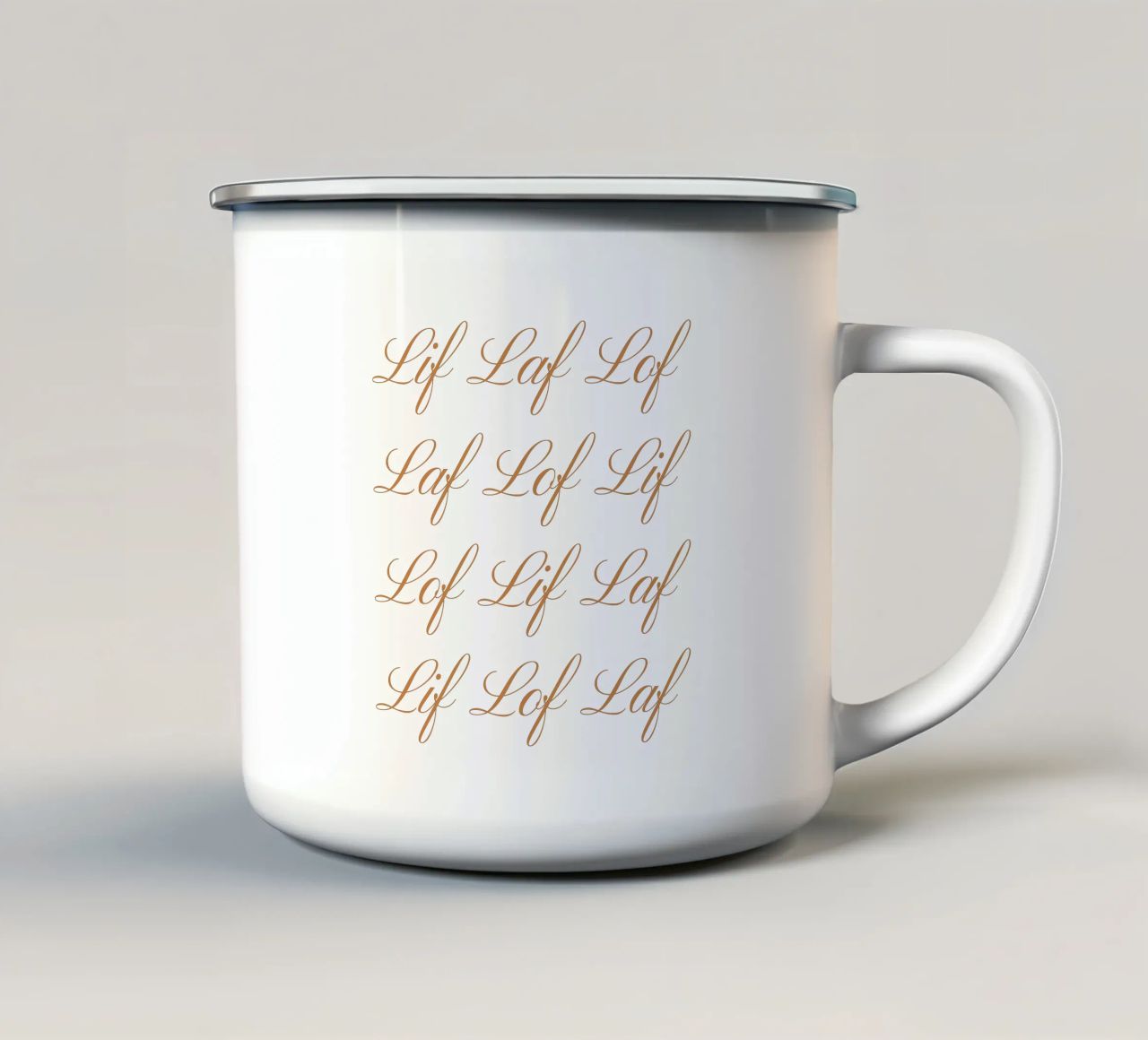 Lif Laf Lof - Completo tazza in smalto da fsaf