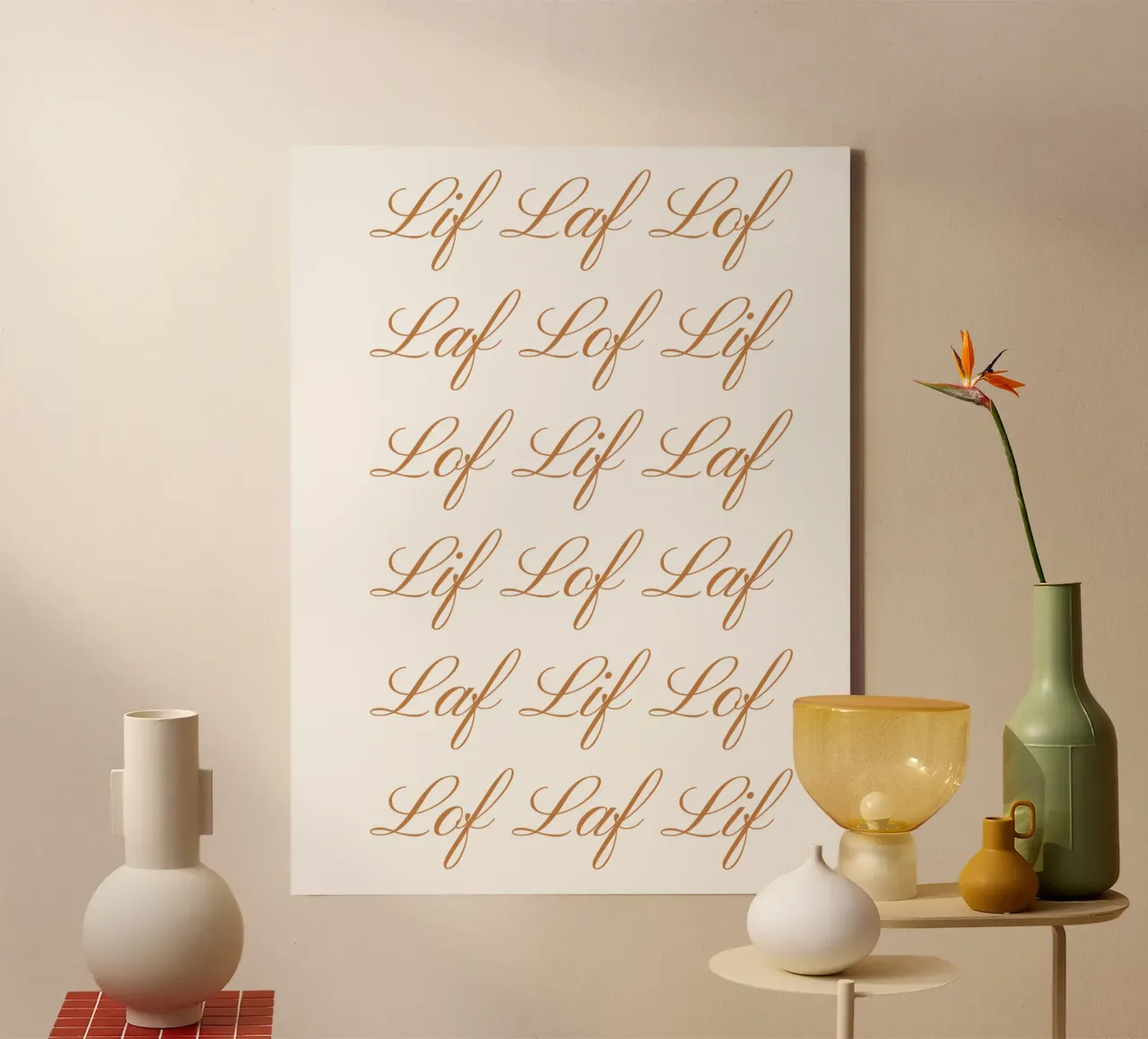 Lif Laf Lof - Completo tela con Cornice a cassetta da fsaf