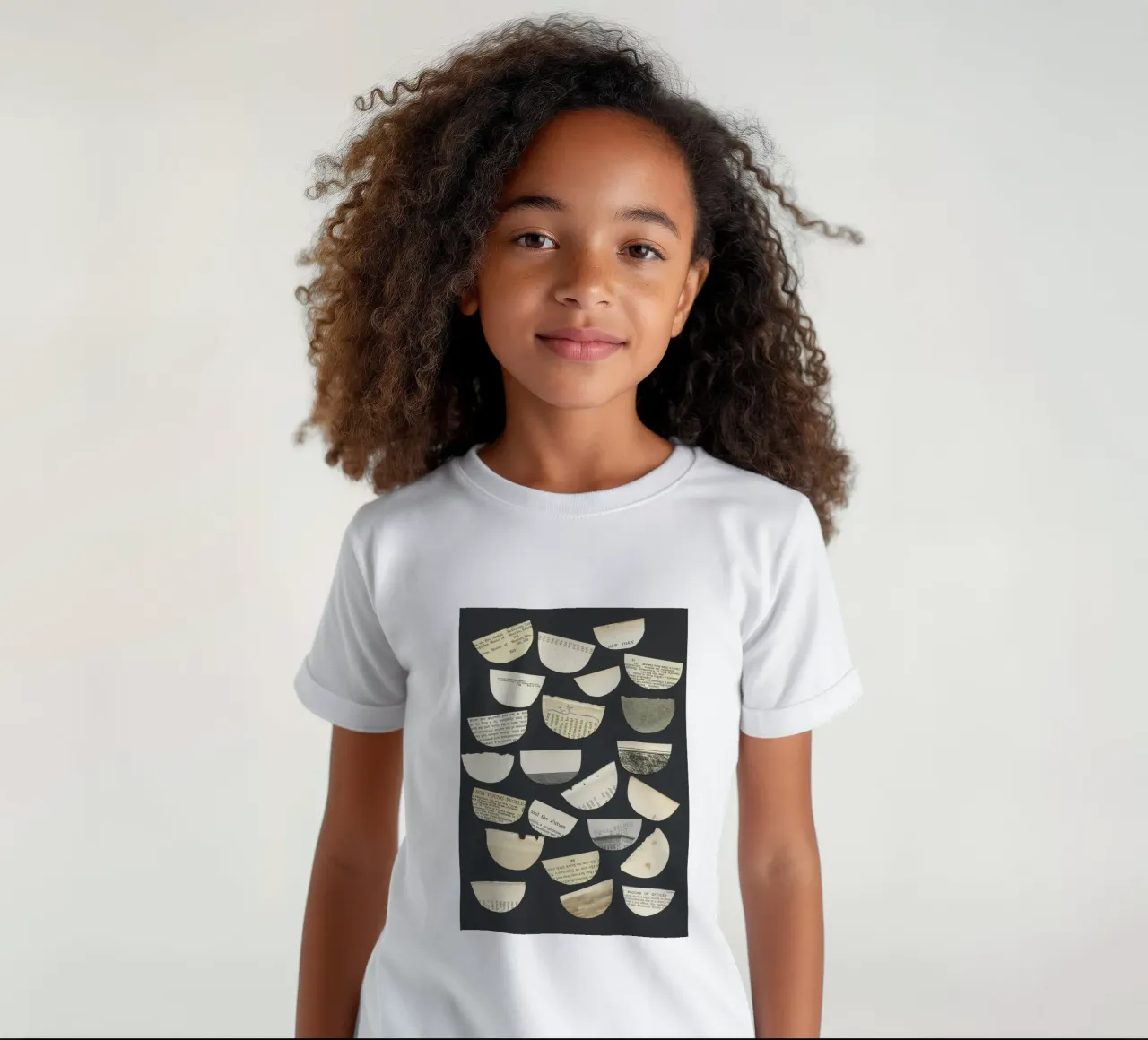 Free Words kids t-shirt by Cassia Beck Collage