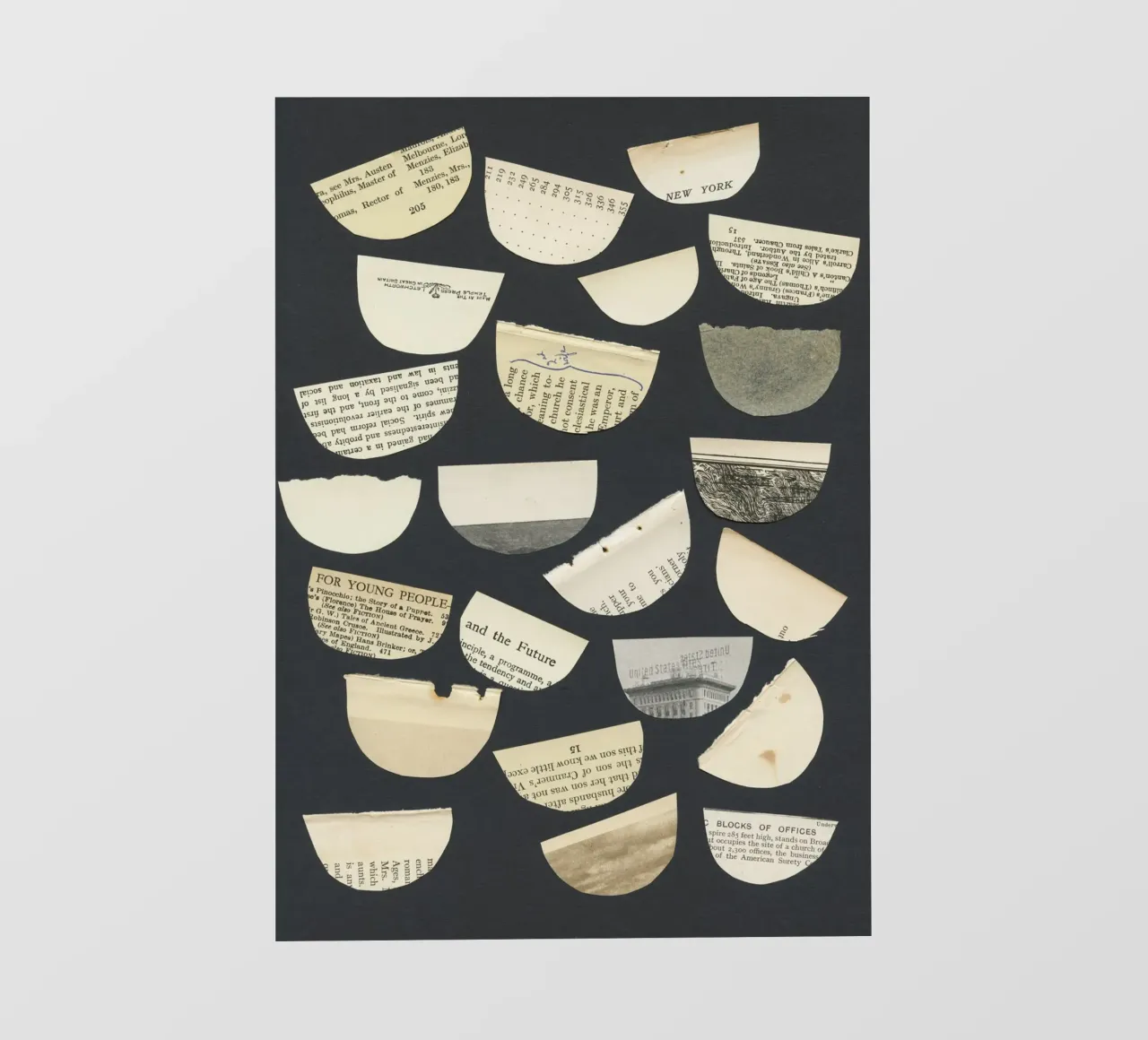 Parole libere telo in pvc da Cassia Beck Collage