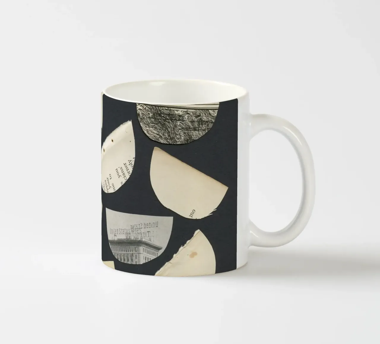 Parole libere tazza in ceramica da Cassia Beck Collage