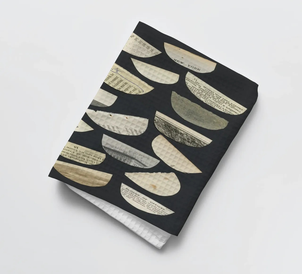Free Words tea towel by Cassia Beck Collage