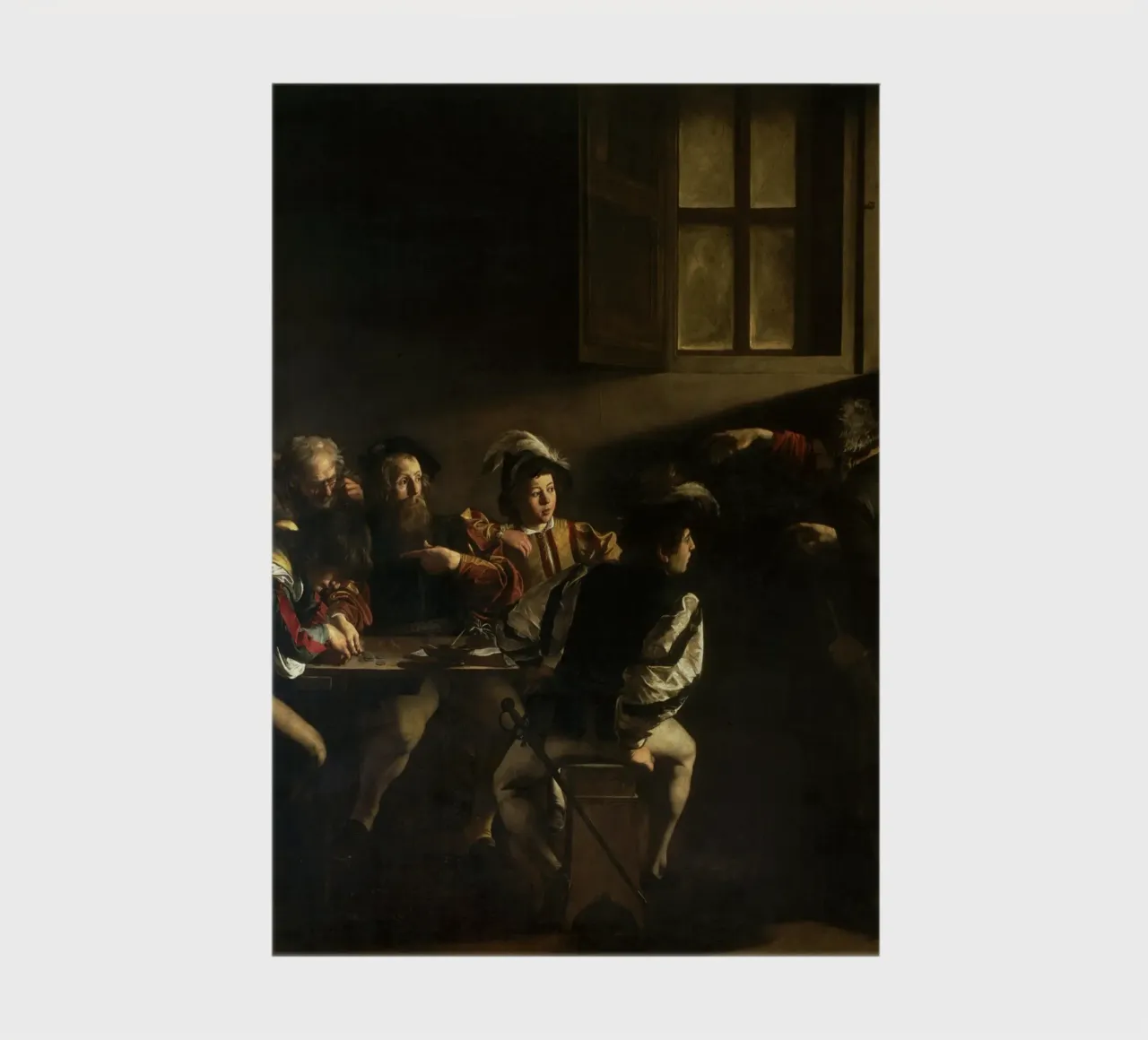 Caravaggio - The Calling of Saint Matthew notebook by Timeless Artworks