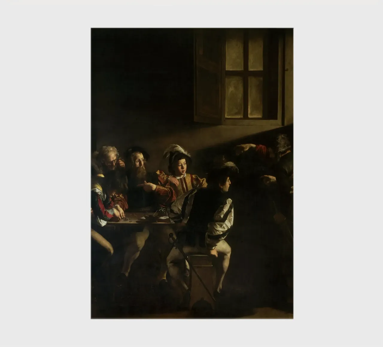Caravaggio - The Calling of Saint Matthew notebook by Timeless Artworks