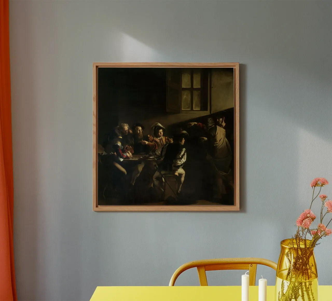 Caravaggio - The Calling of Saint Matthew alu-dibond by Timeless Artworks
