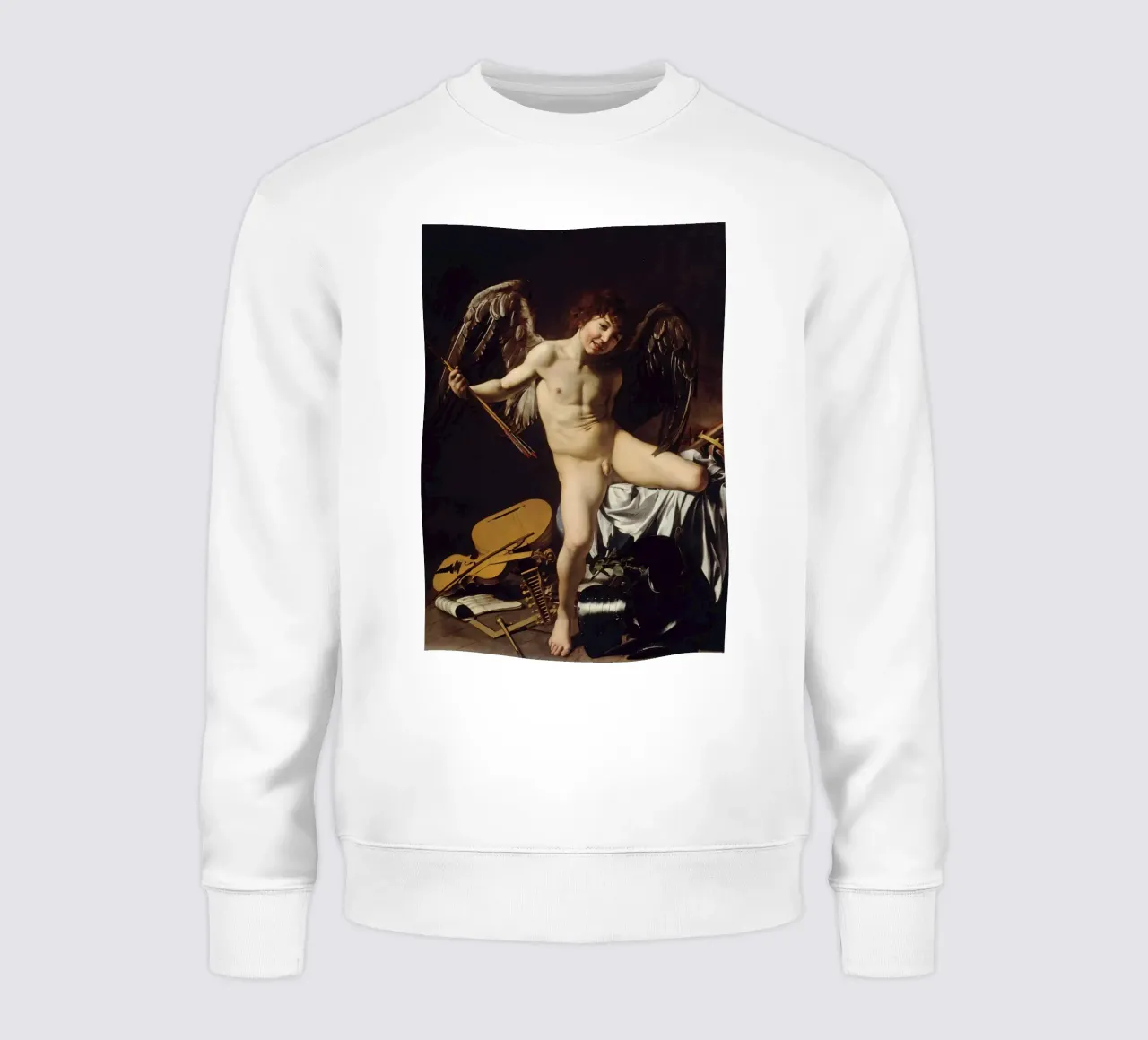 Caravaggio - Cupido come vincitore L'amore vince tutto felpa da Timeless Artworks