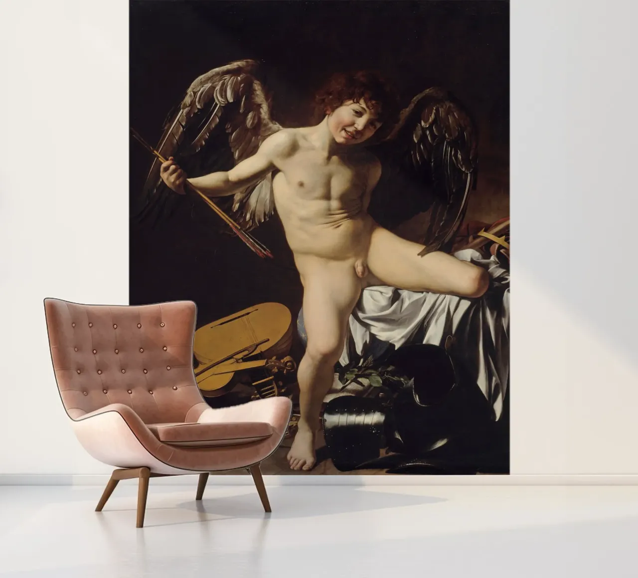 Caravaggio - Cupid as Victor Love Conquers All photo wallpaper by Timeless Artworks