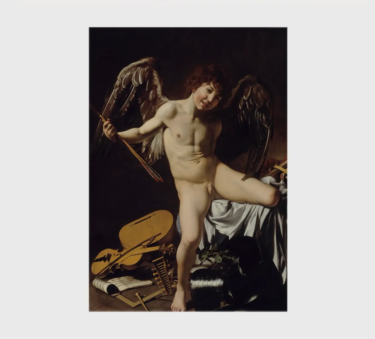Caravaggio - Cupido come vincitore L'amore vince tutto diario da Timeless Artworks
